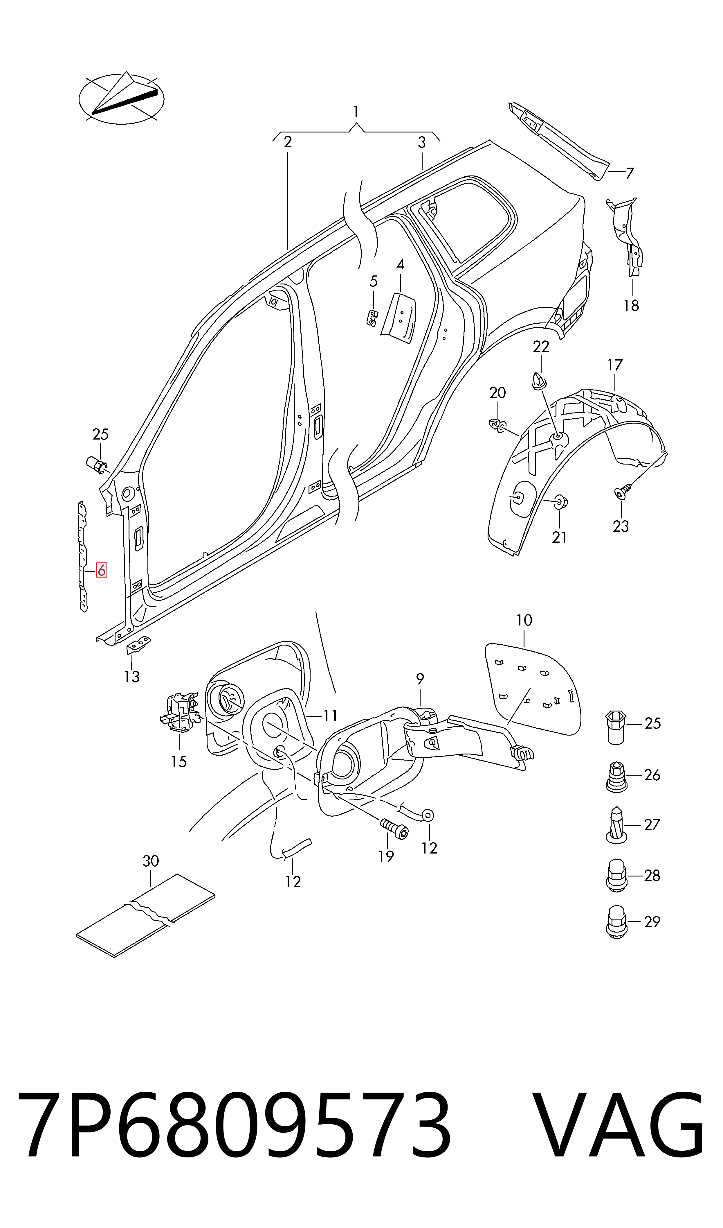 7P6809573 VAG