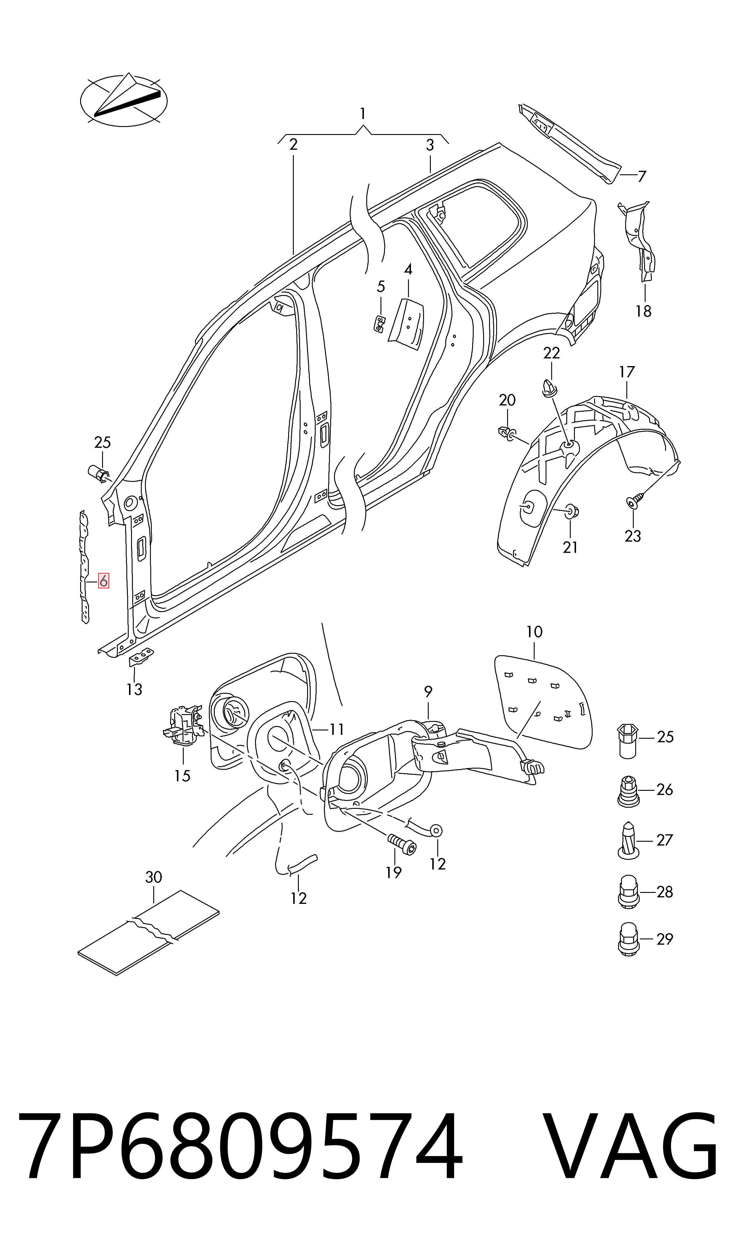 7P6809574 VAG