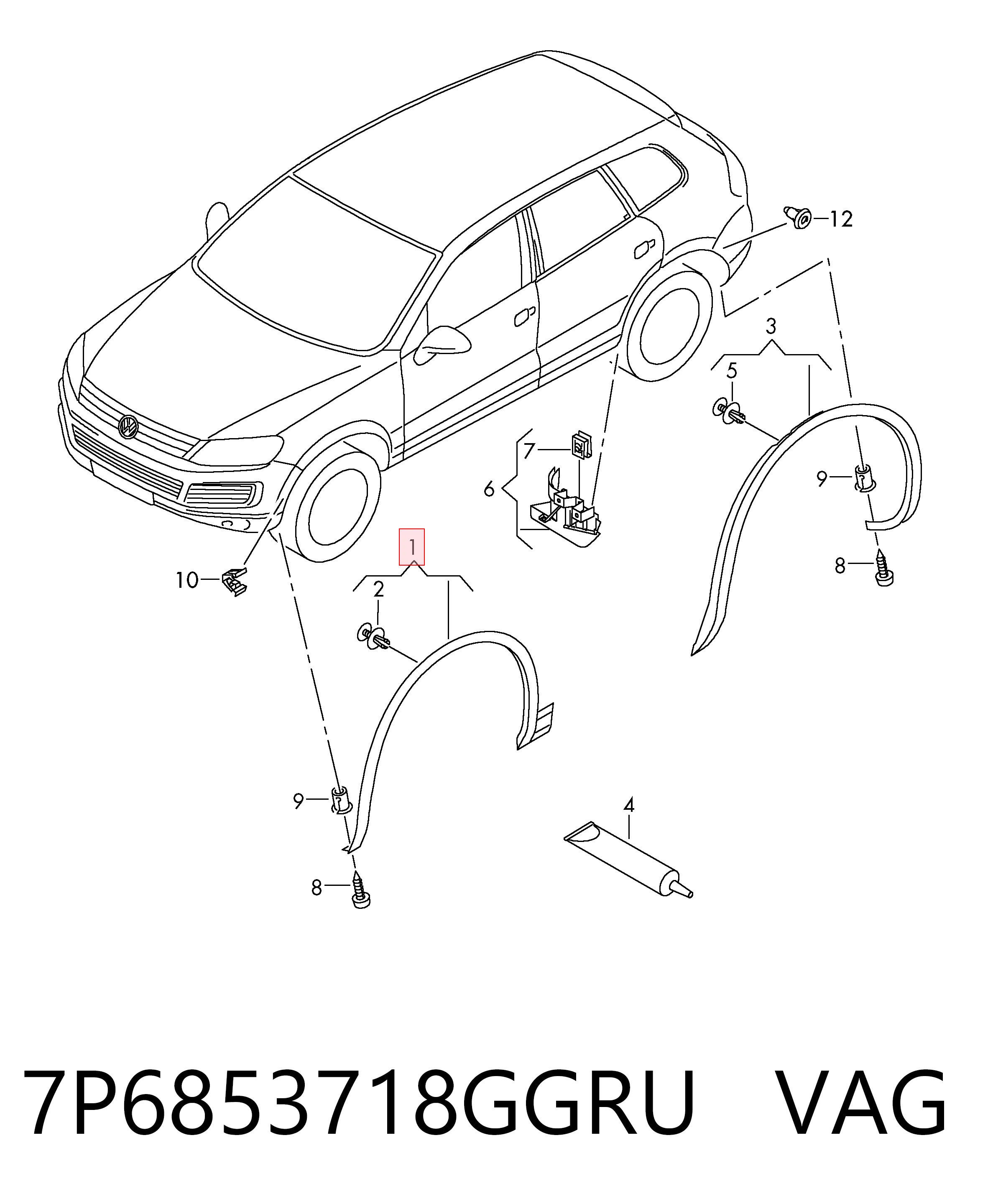 7P6853718GGRU VAG
