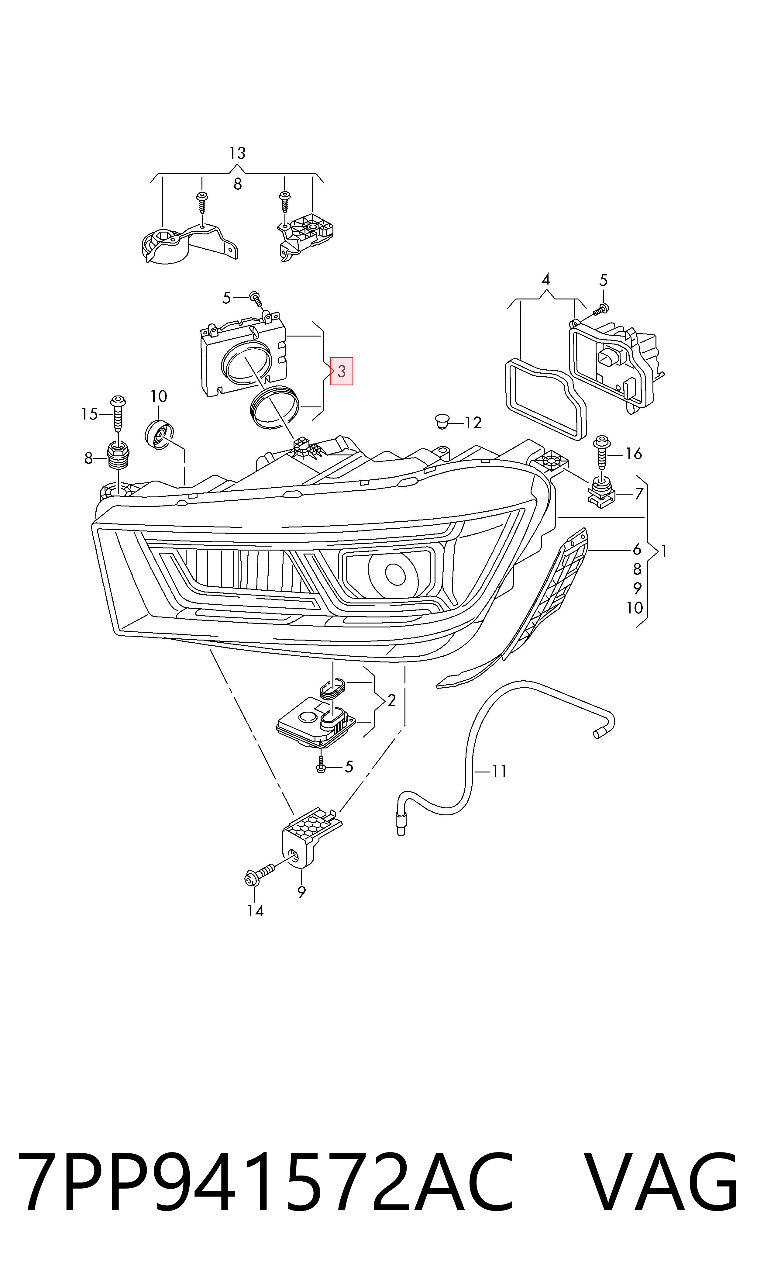 Centralita, faros xenon VAG 7PP941572AC precio, desde 187,31 EUR