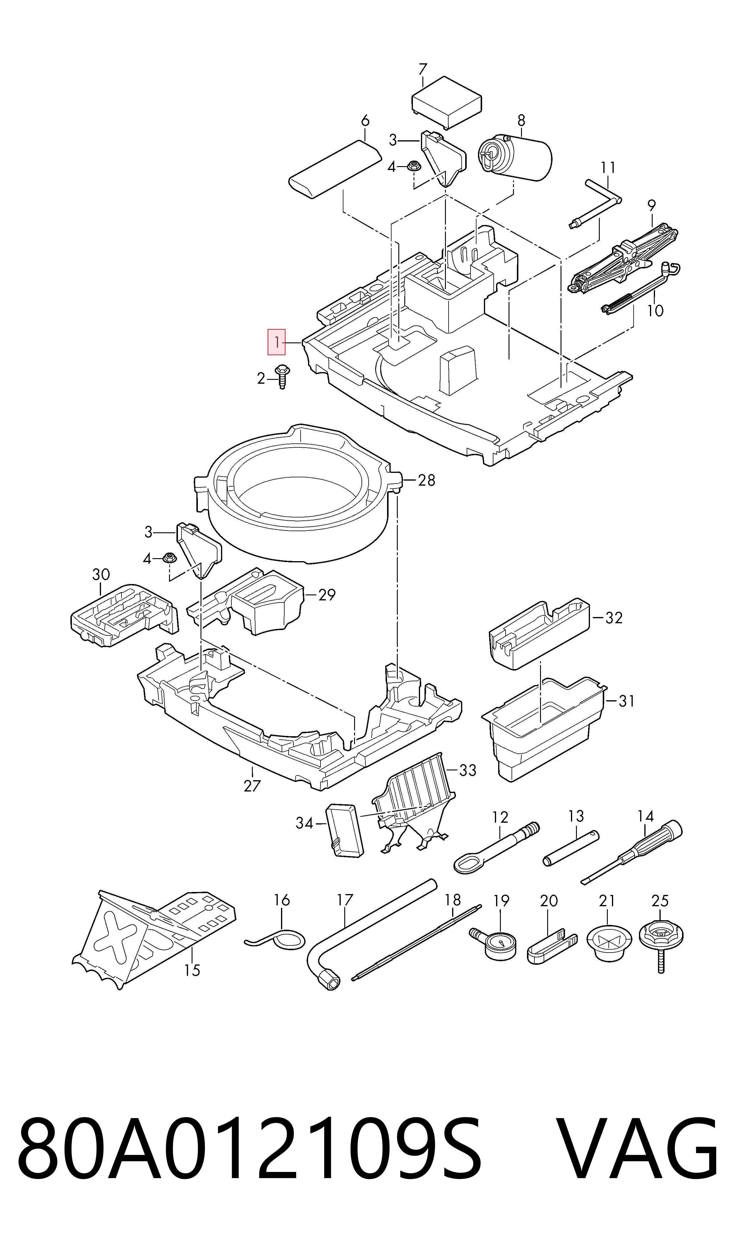 80A012109S VAG