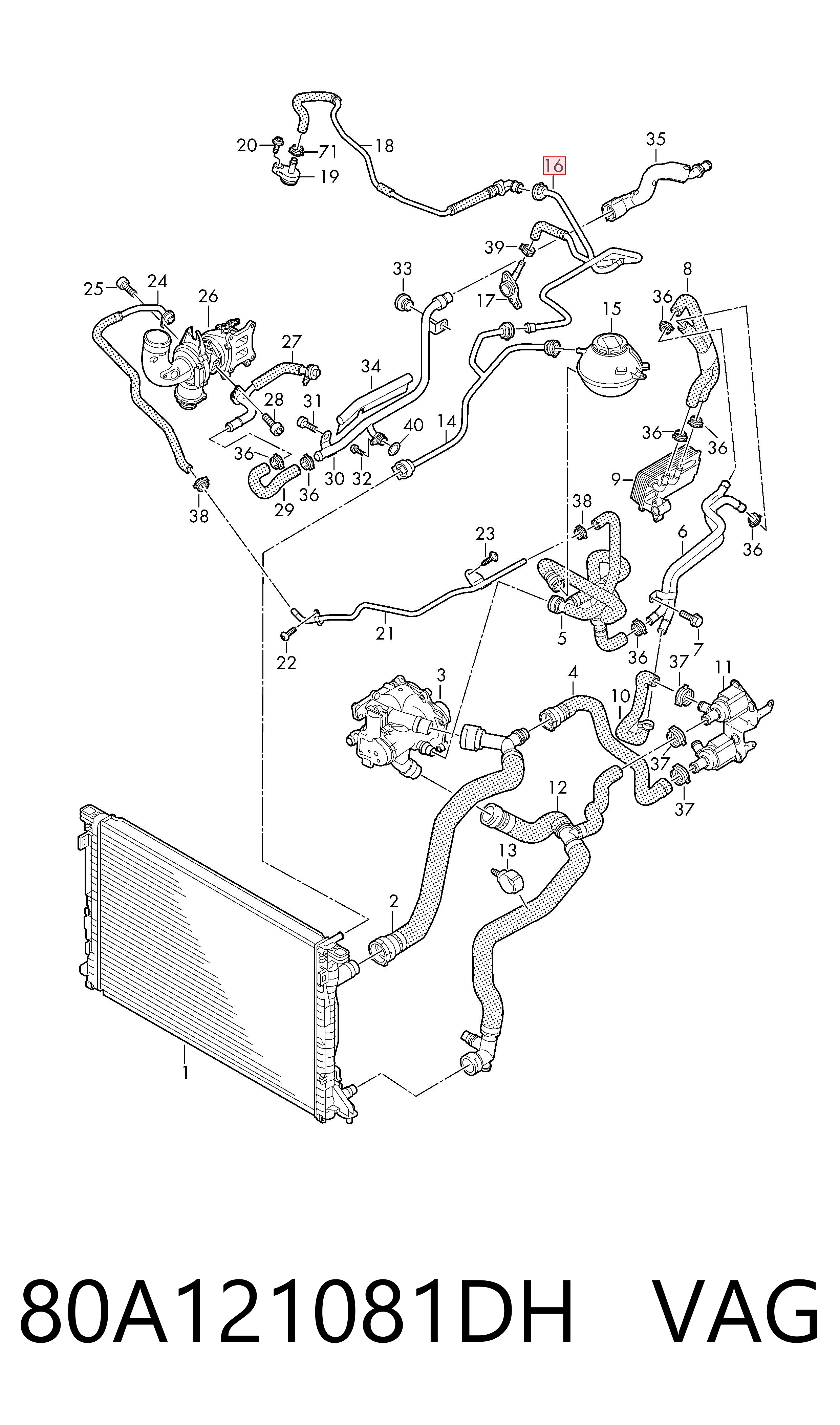 80A121081DH VAG
