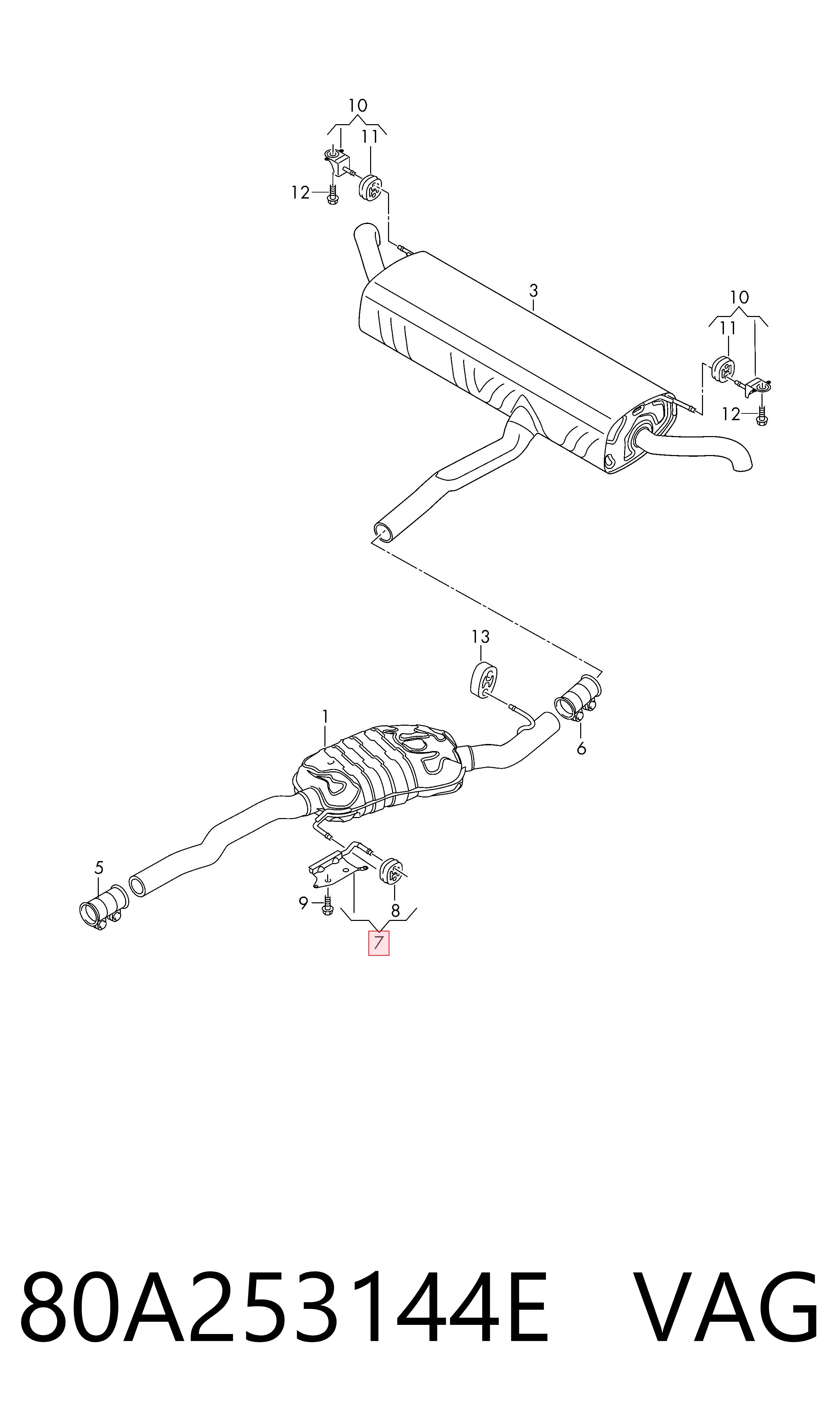  VAG 80A253144E precio, desde 42,31 EUR