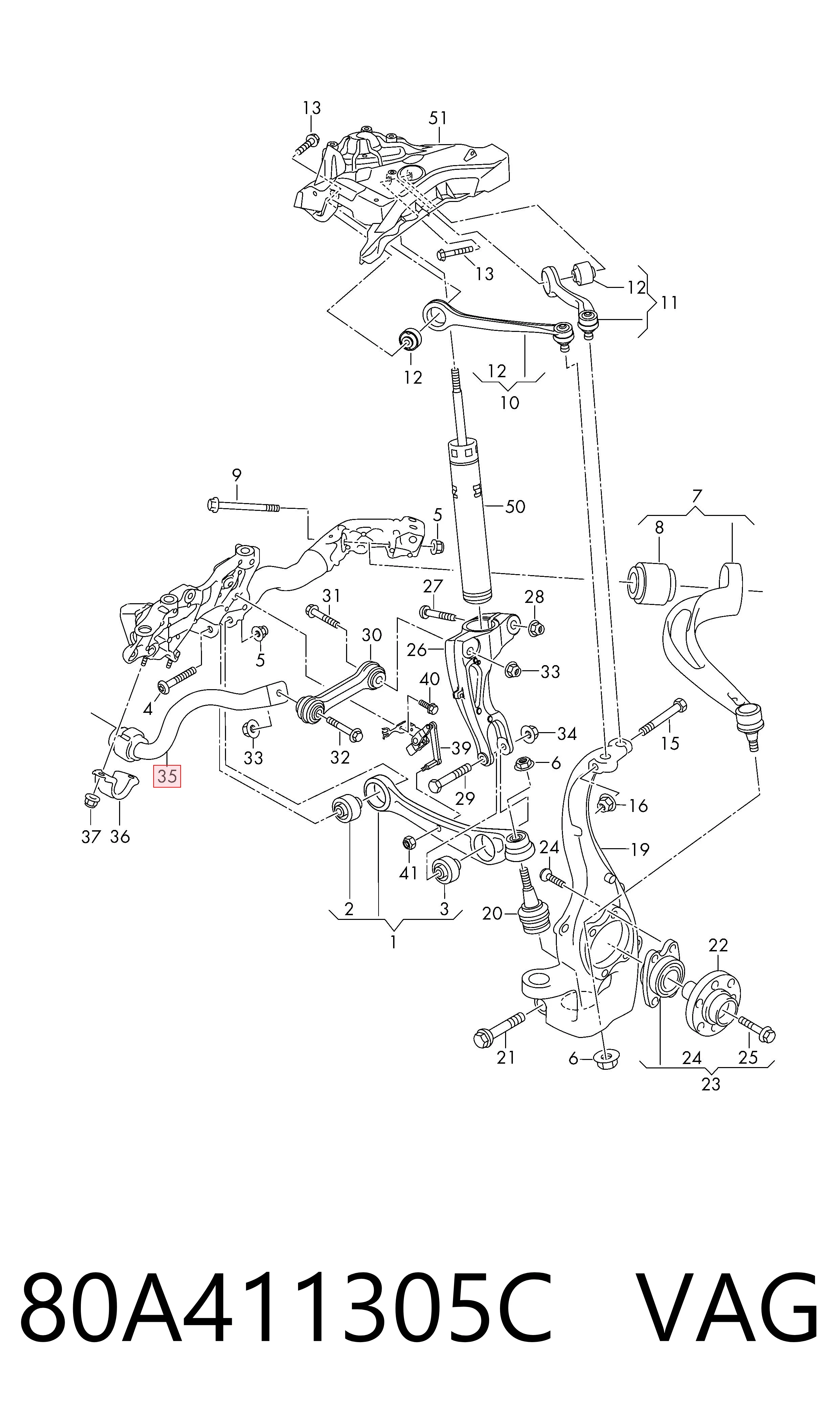 80A411305C VAG