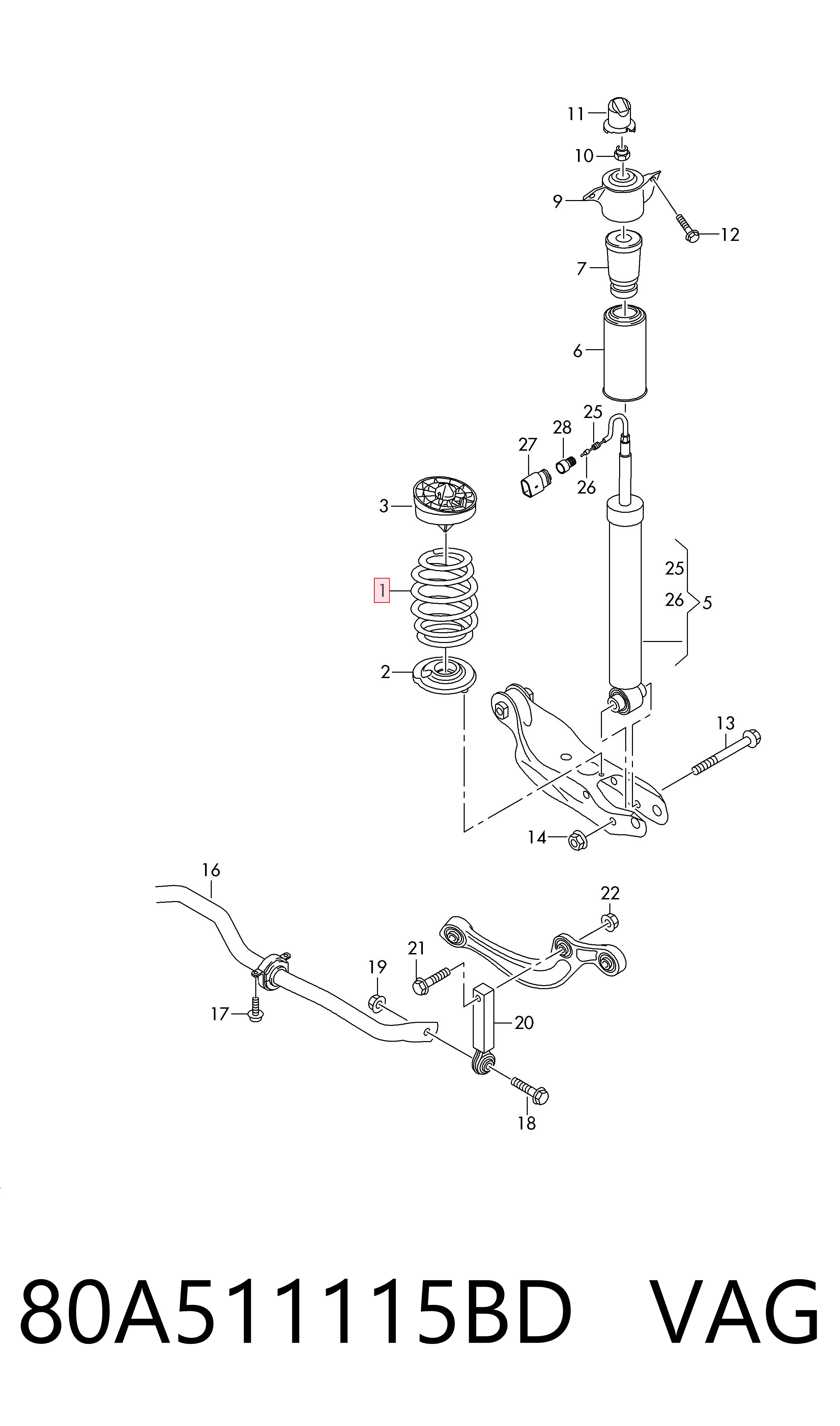 80A511115BD VAG
