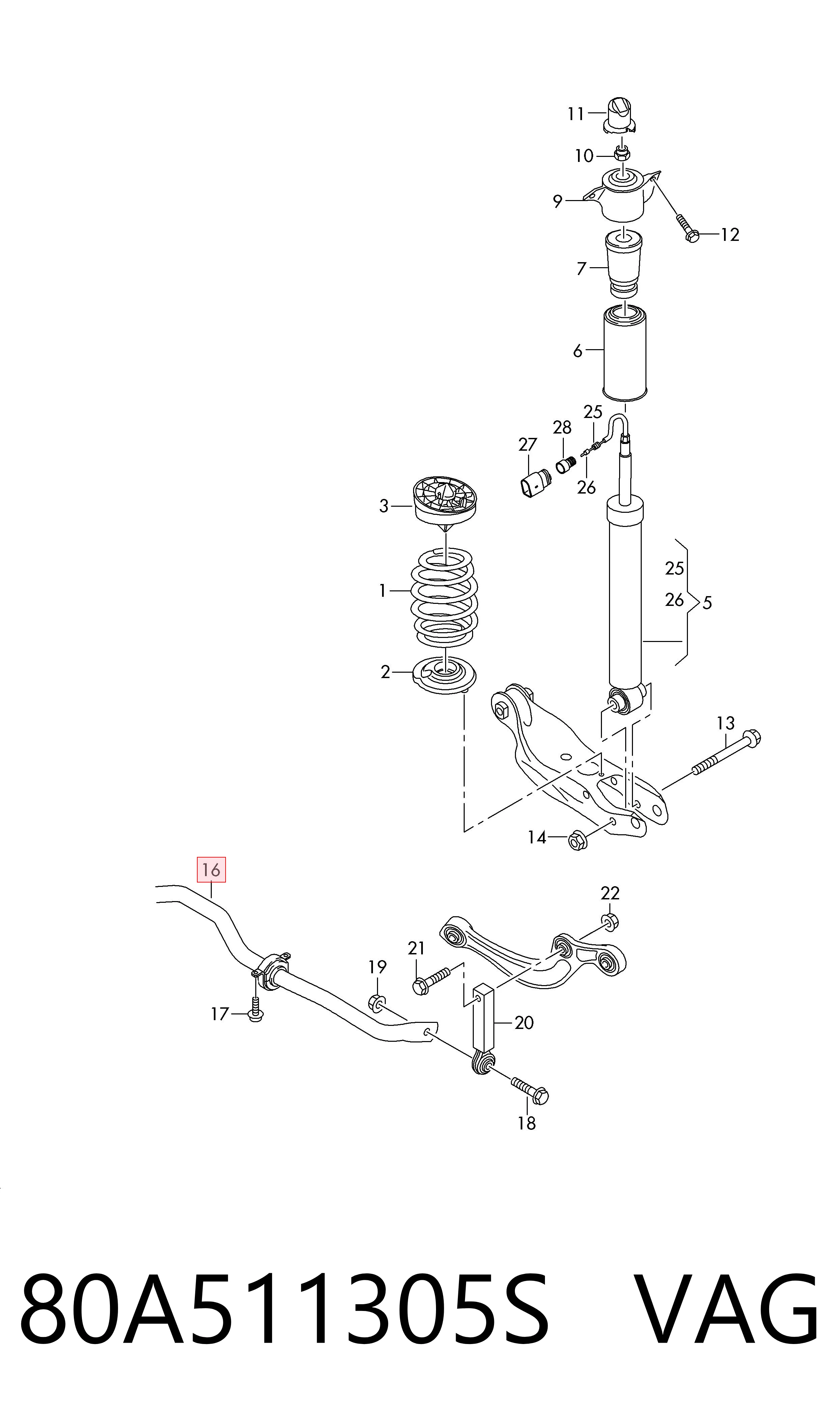 80A511305S VAG