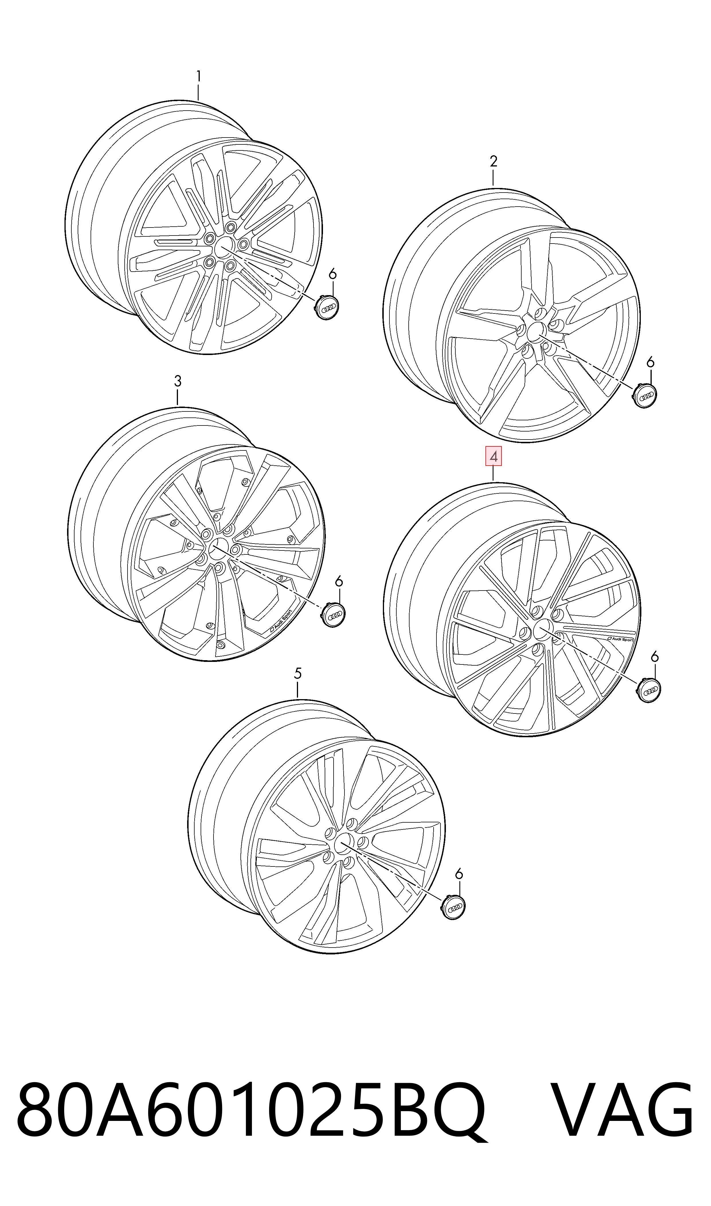 80A601025BQ VAG