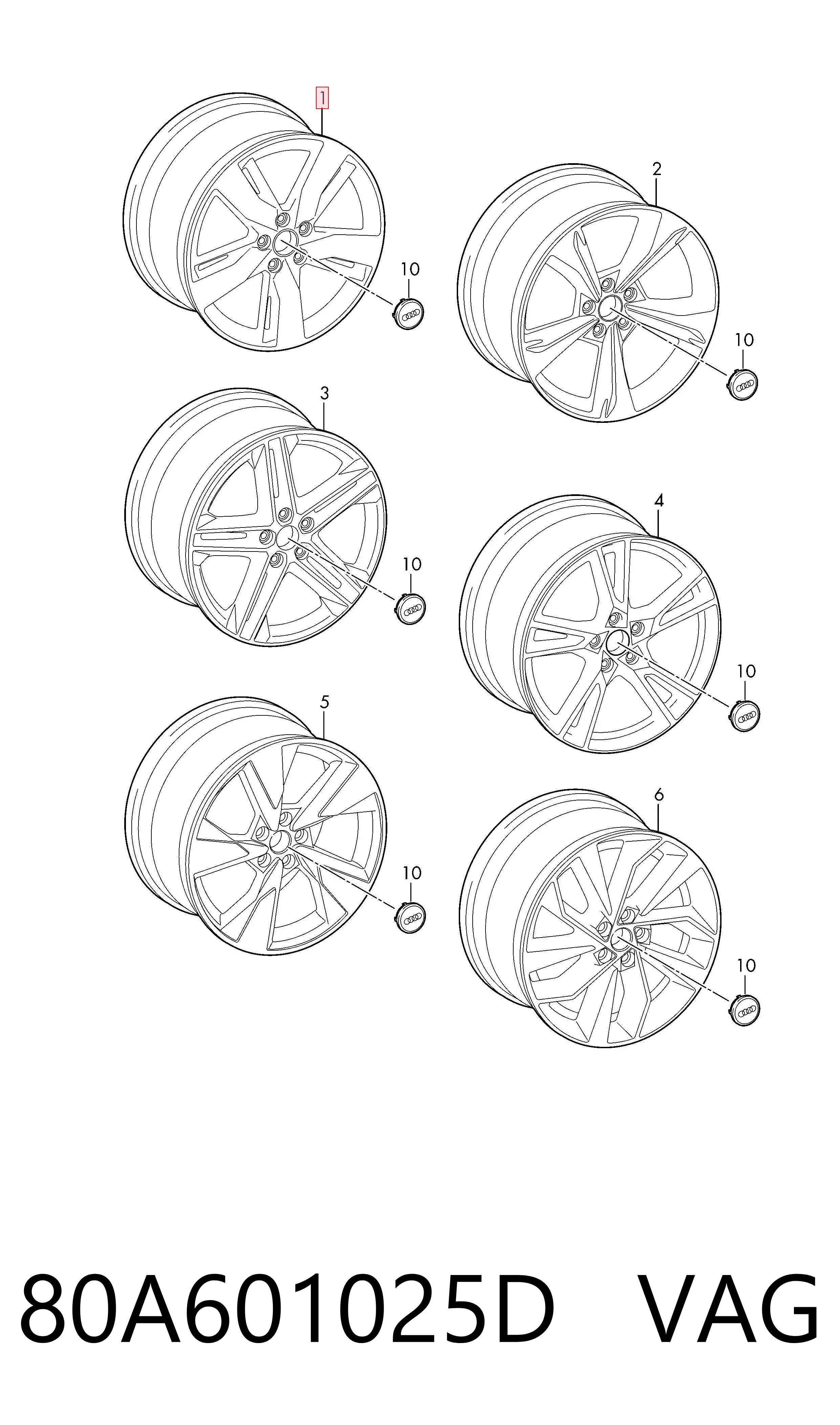 80A601025D VAG