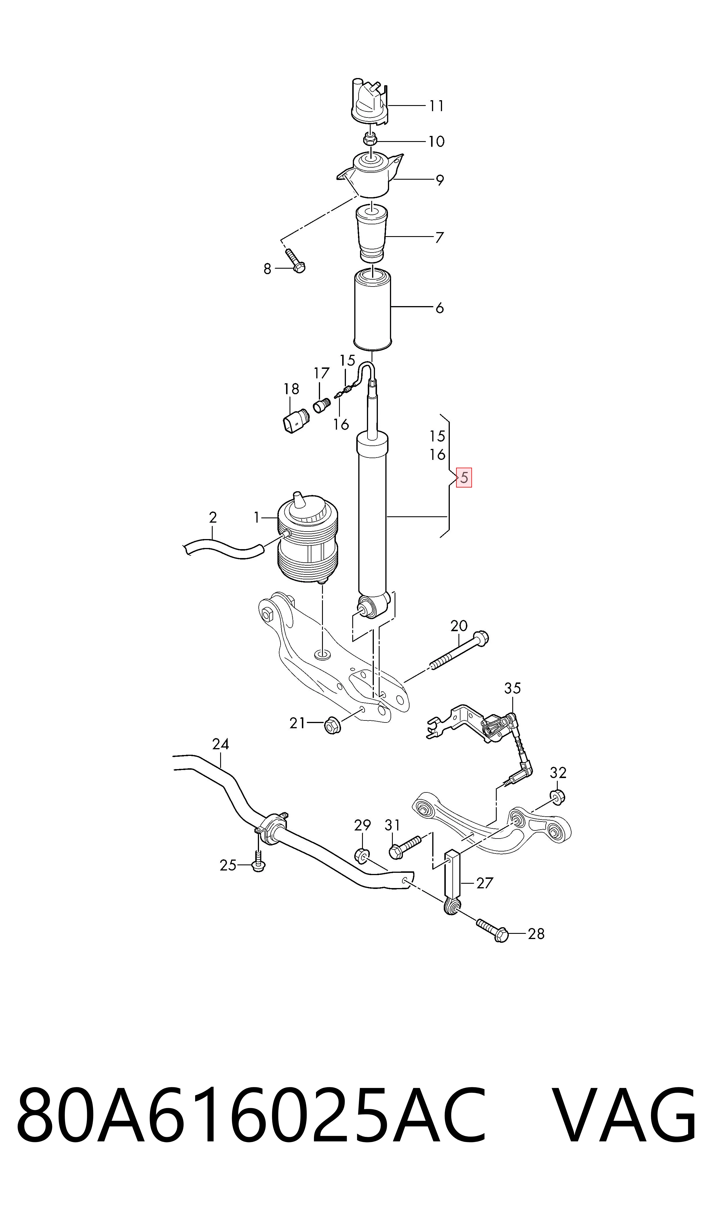 80A616025AC VAG