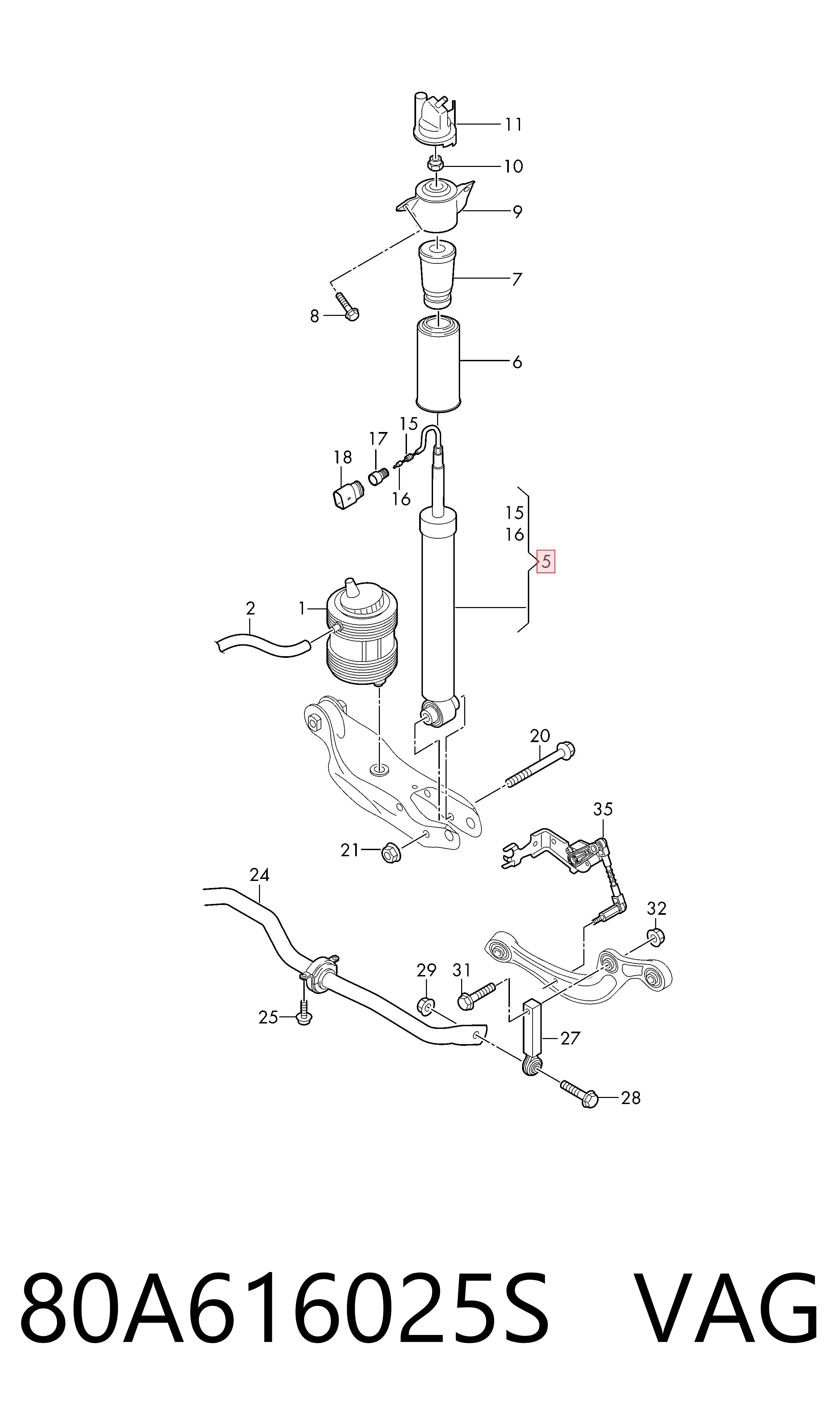 80A616025S VAG