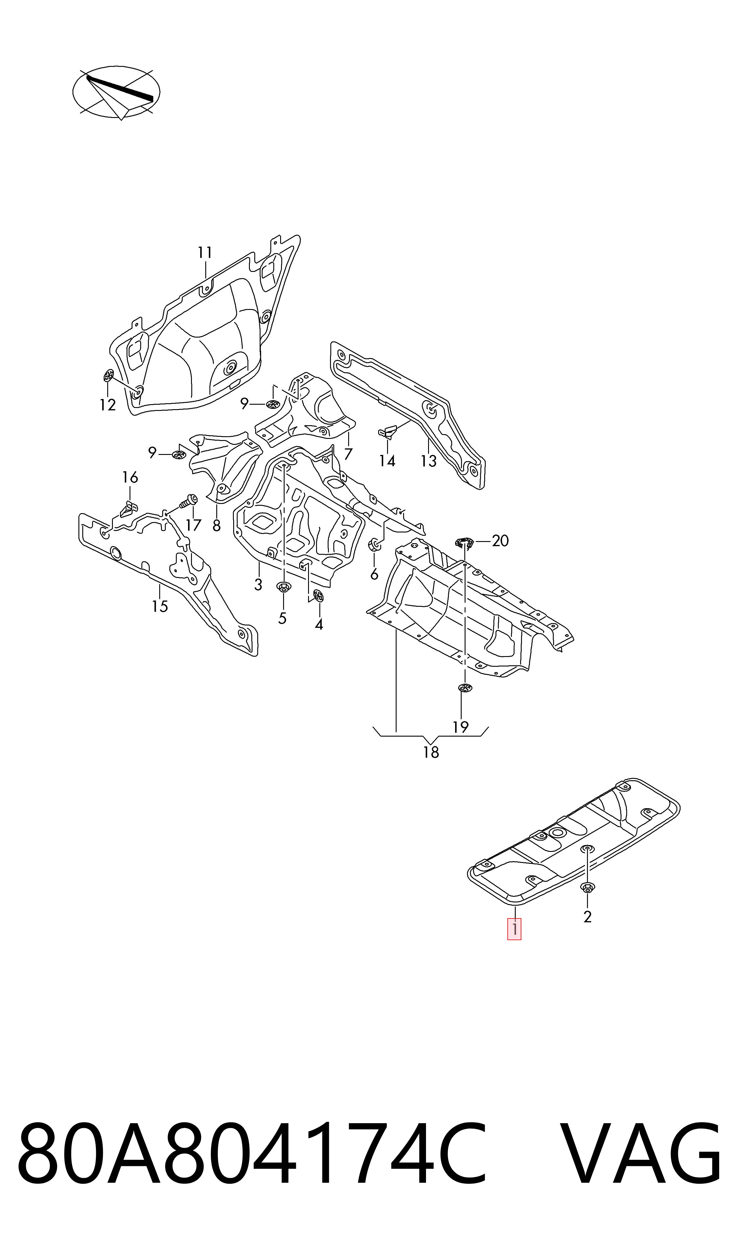 Comprar 80A804174C VAG 