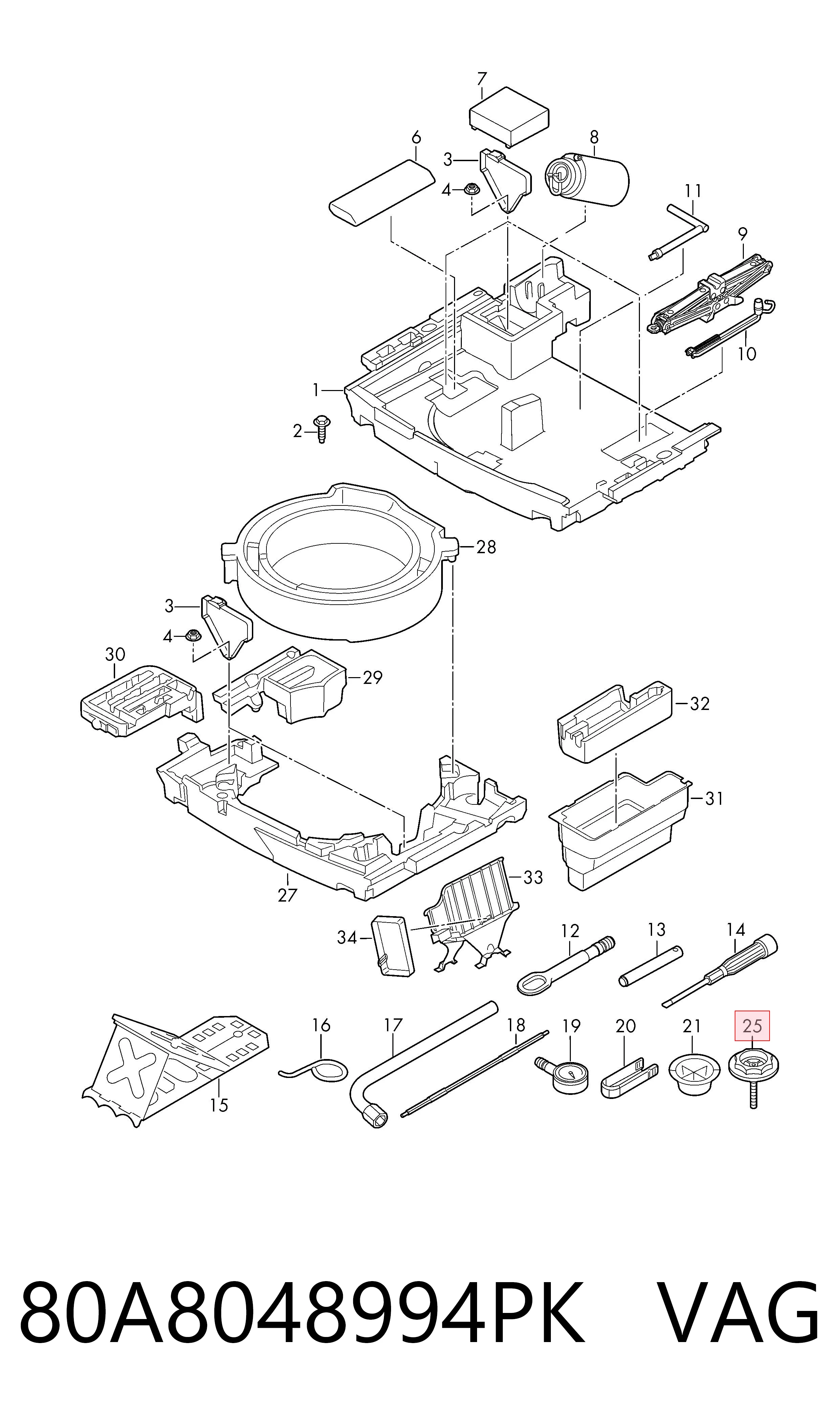 Comprar 80A8048994PK VAG 