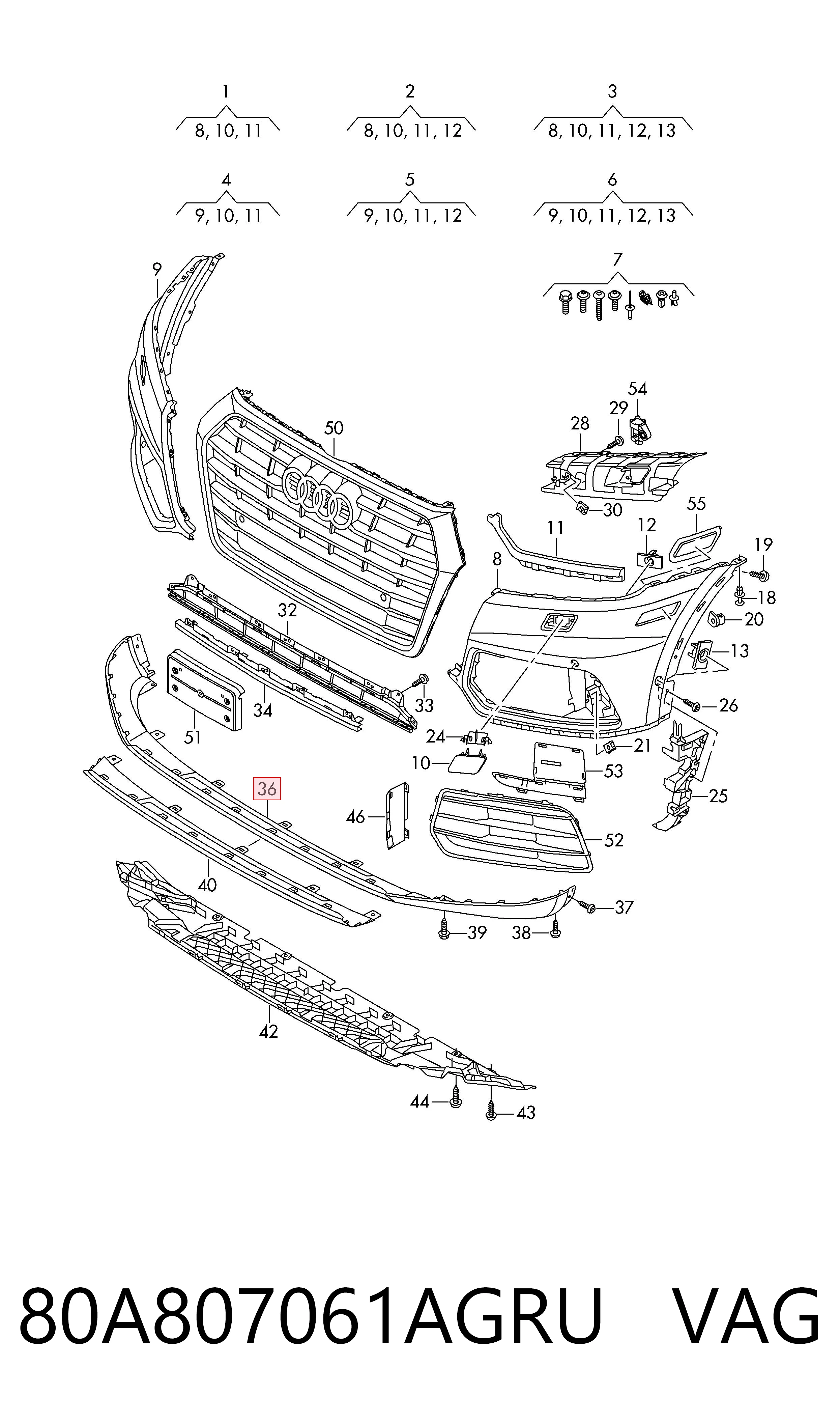 80A807061AGRU VAG