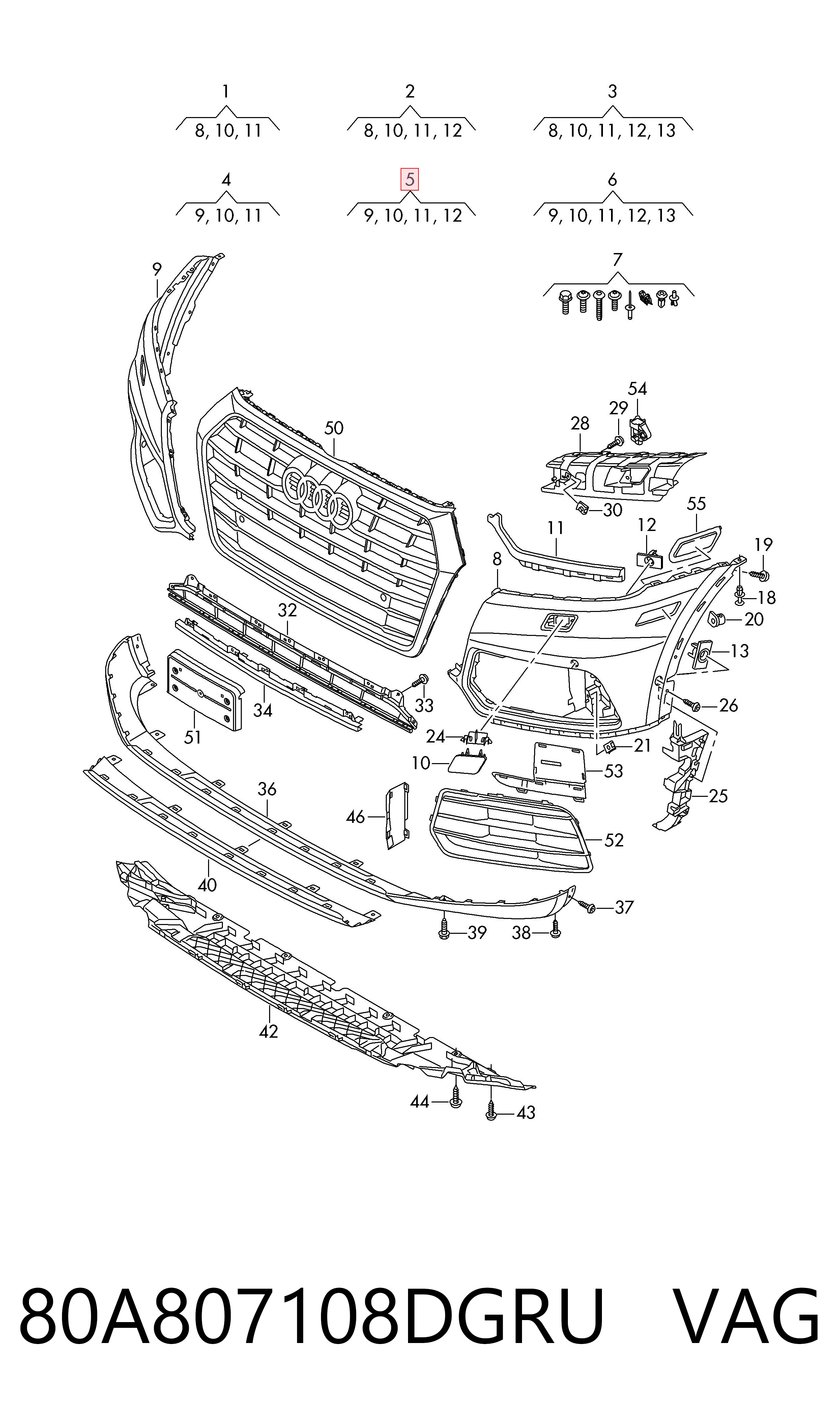 80A807108DGRU VAG