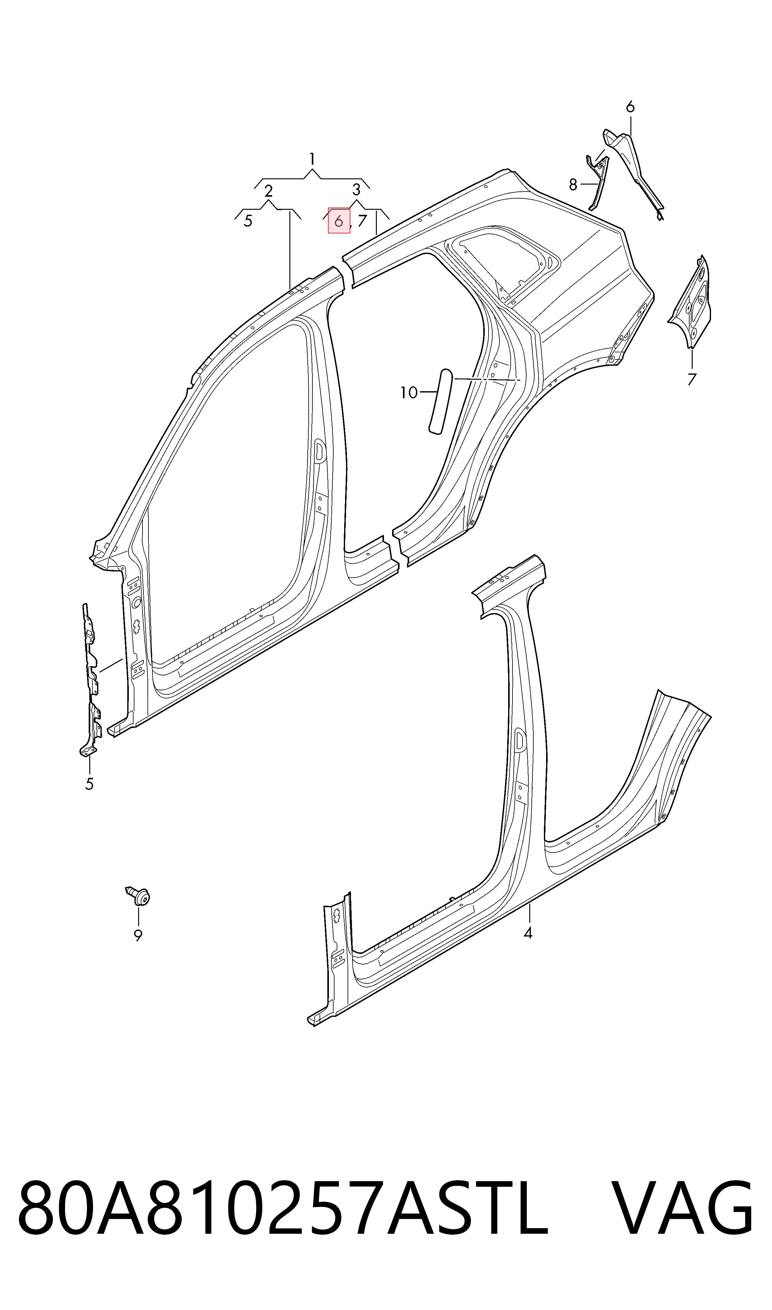 80A810257ASTL VAG