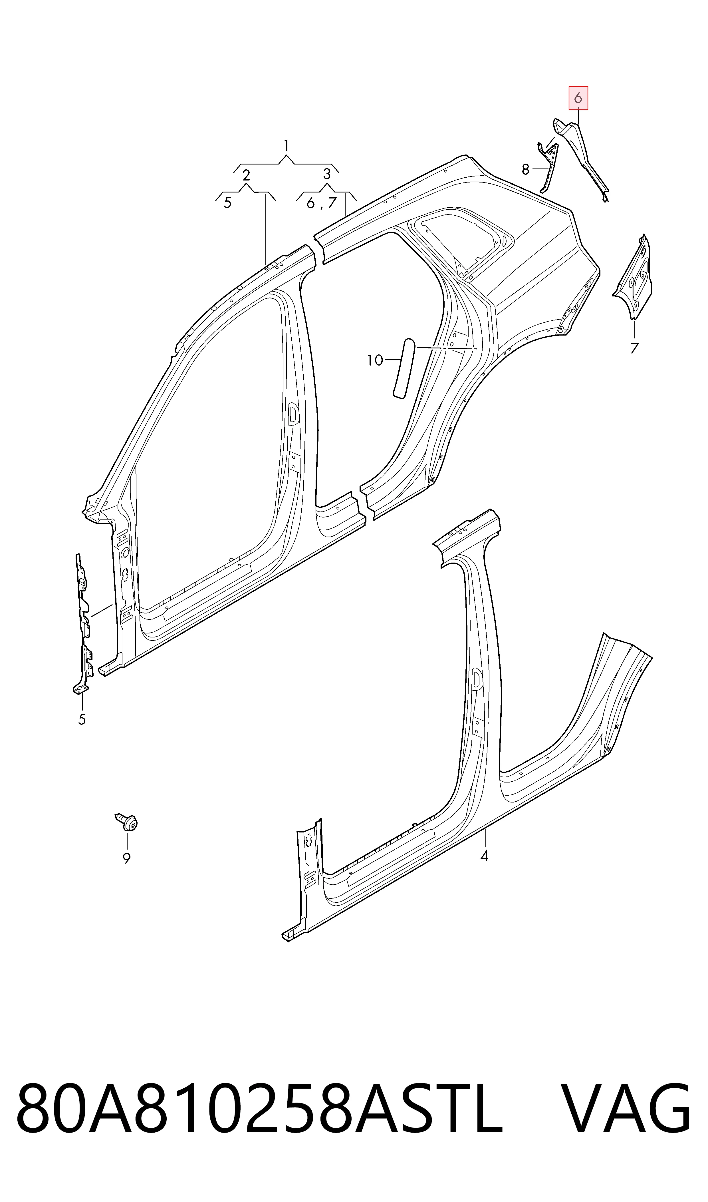 80A810258ASTL VAG