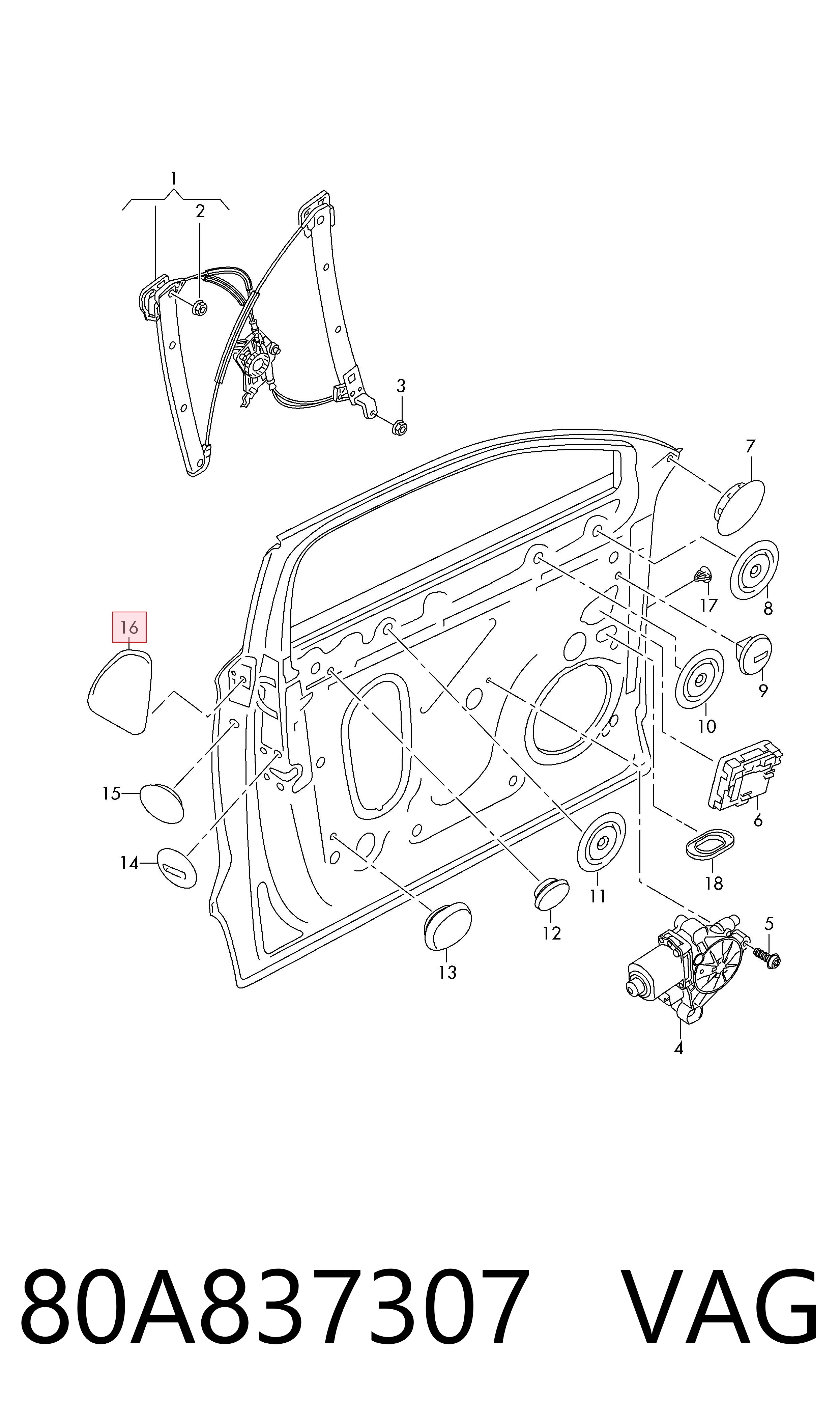  VAG 80A837307 precio, desde 6,12 EUR
