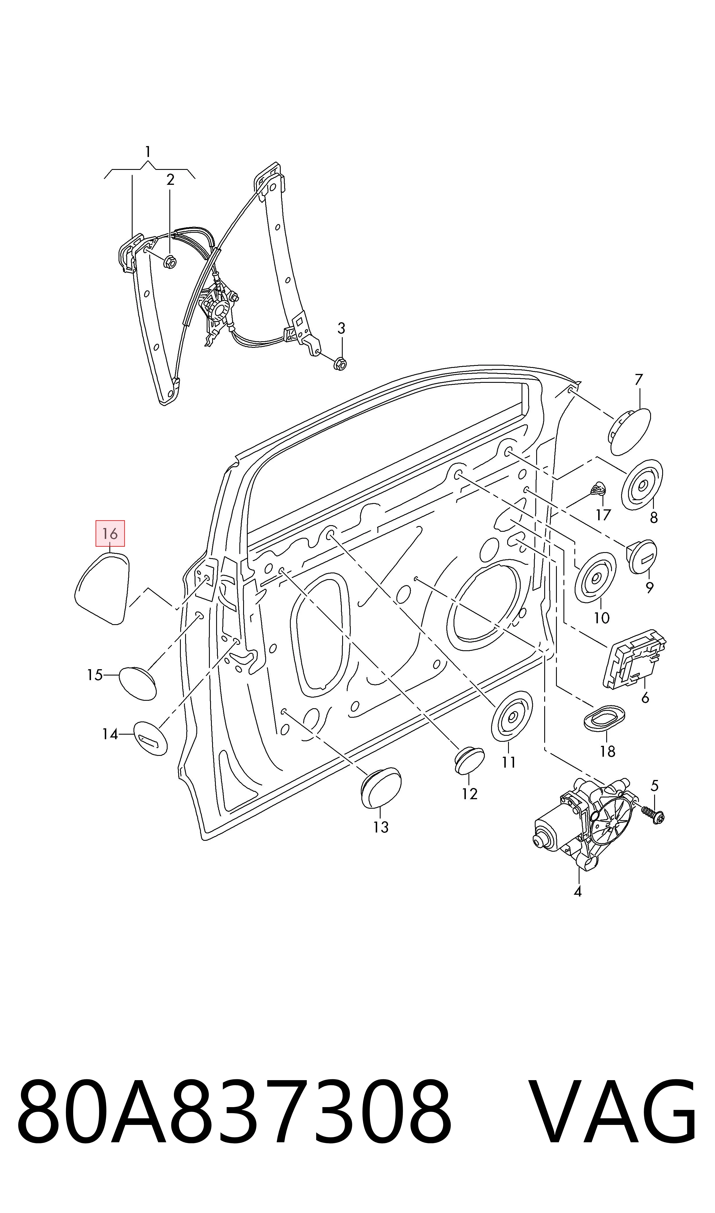  VAG 80A837308 precio, desde 9,86 EUR