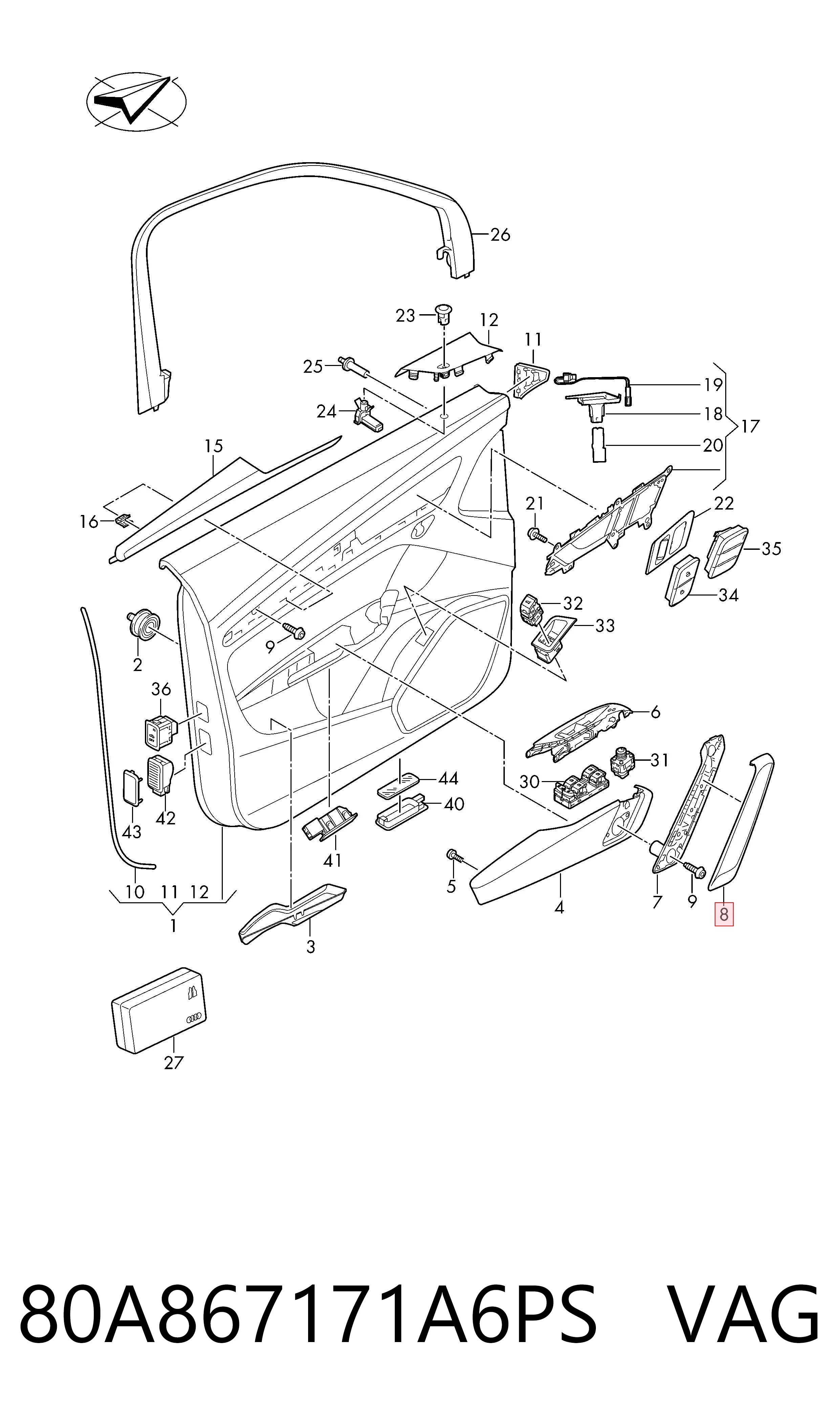 80A867171A6PS VAG