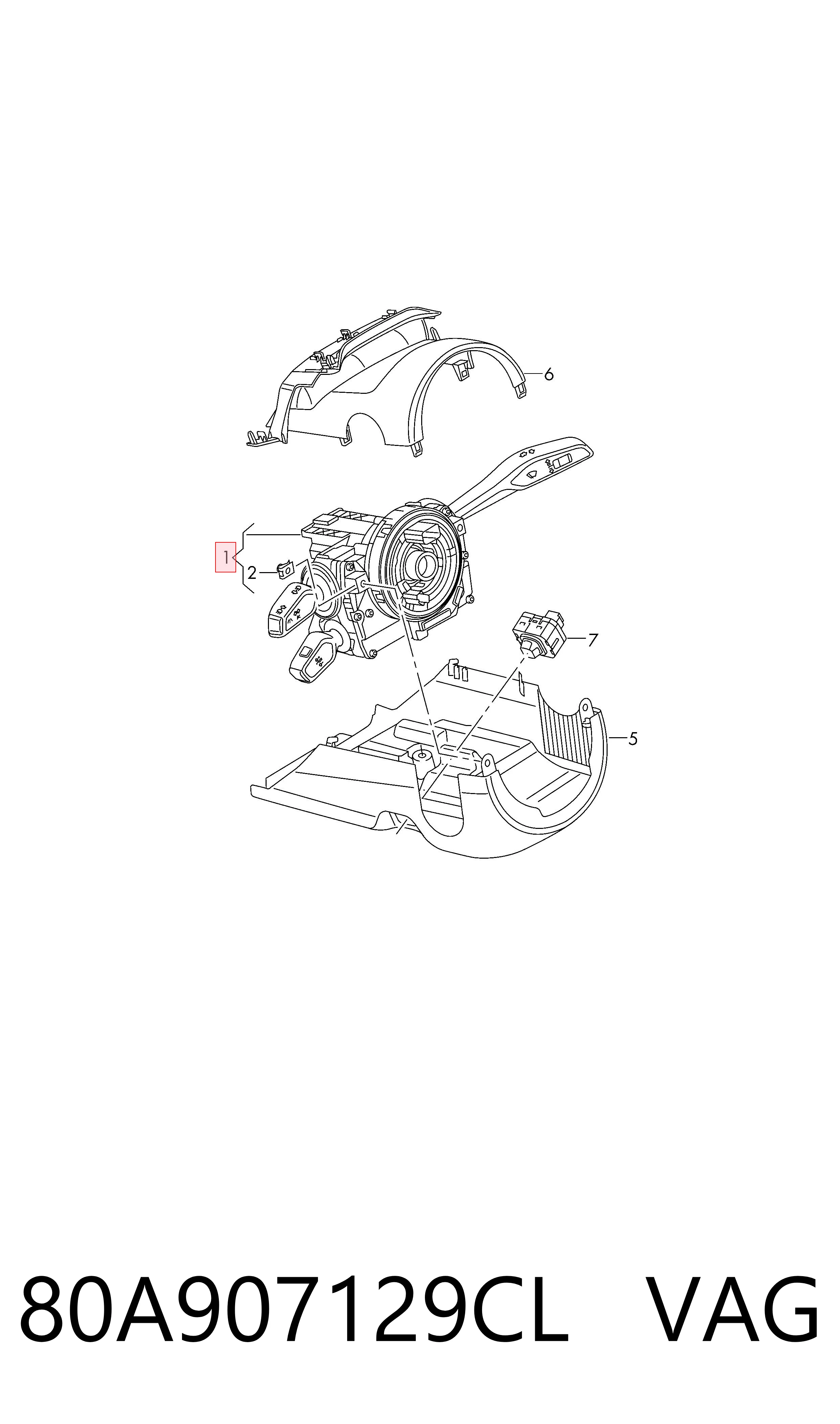 80A907129CL VAG