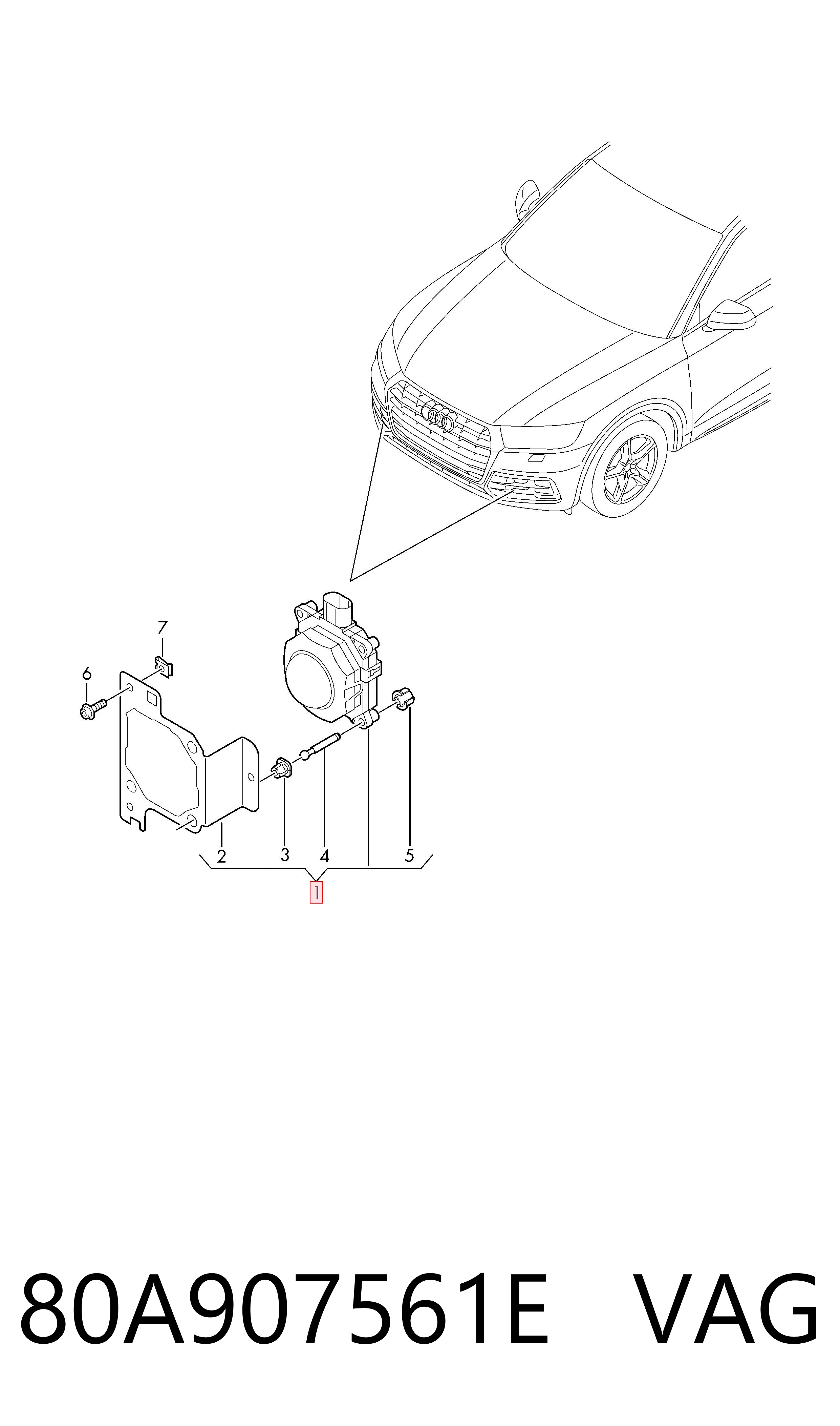  VAG 80A907561E precio, desde 2345,07 EUR