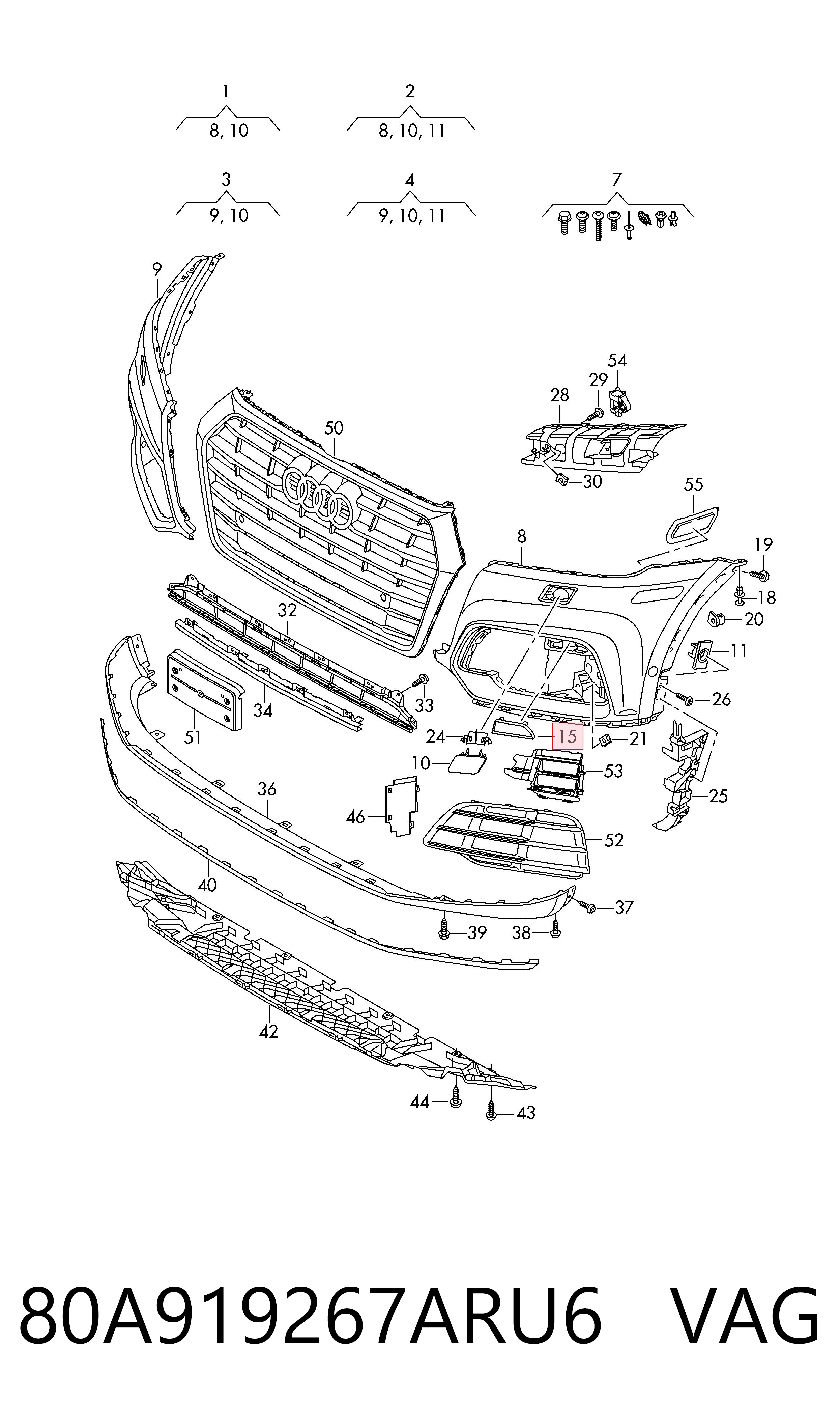 Comprar 80A919267ARU6 VAG 