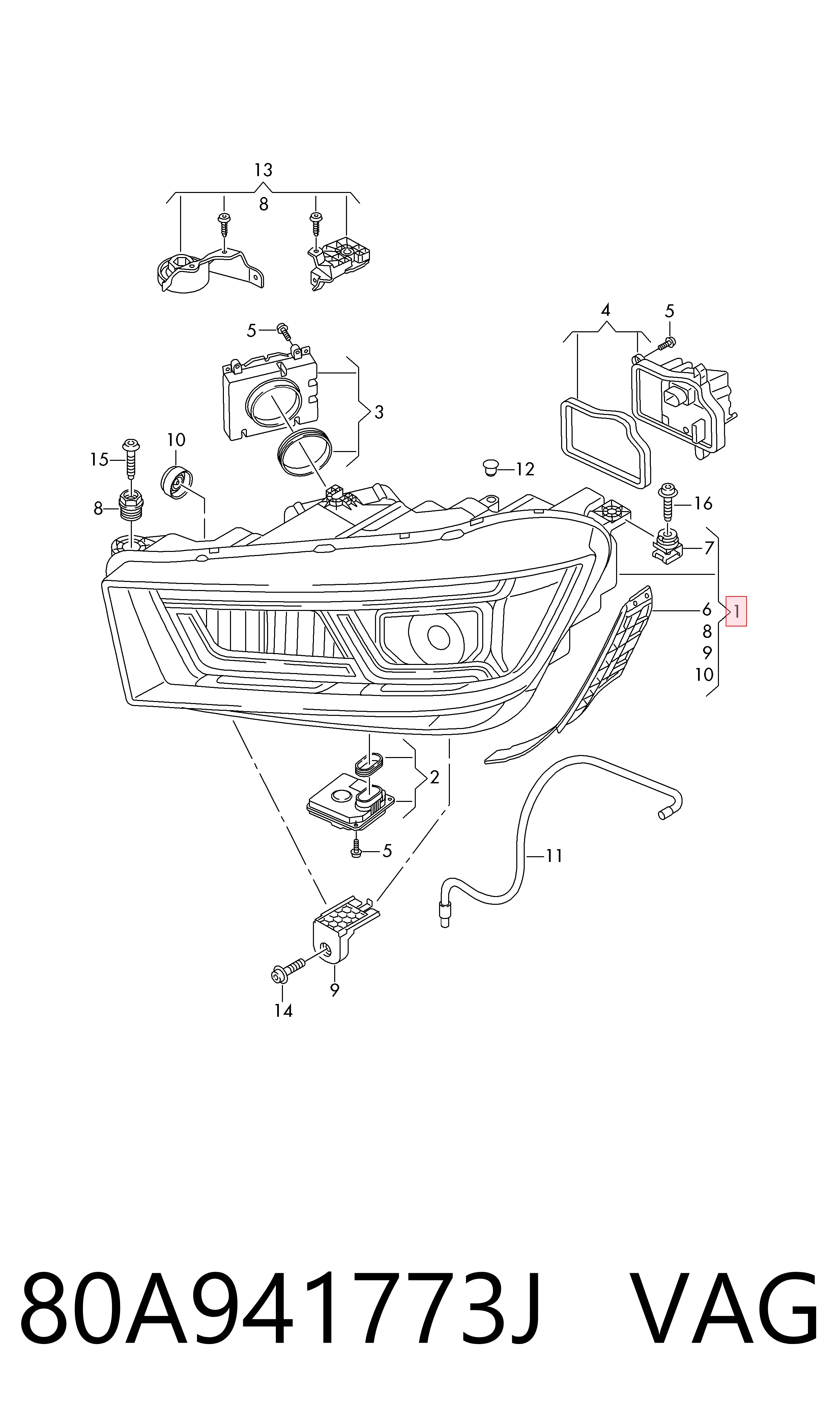80A941773J VAG Faros