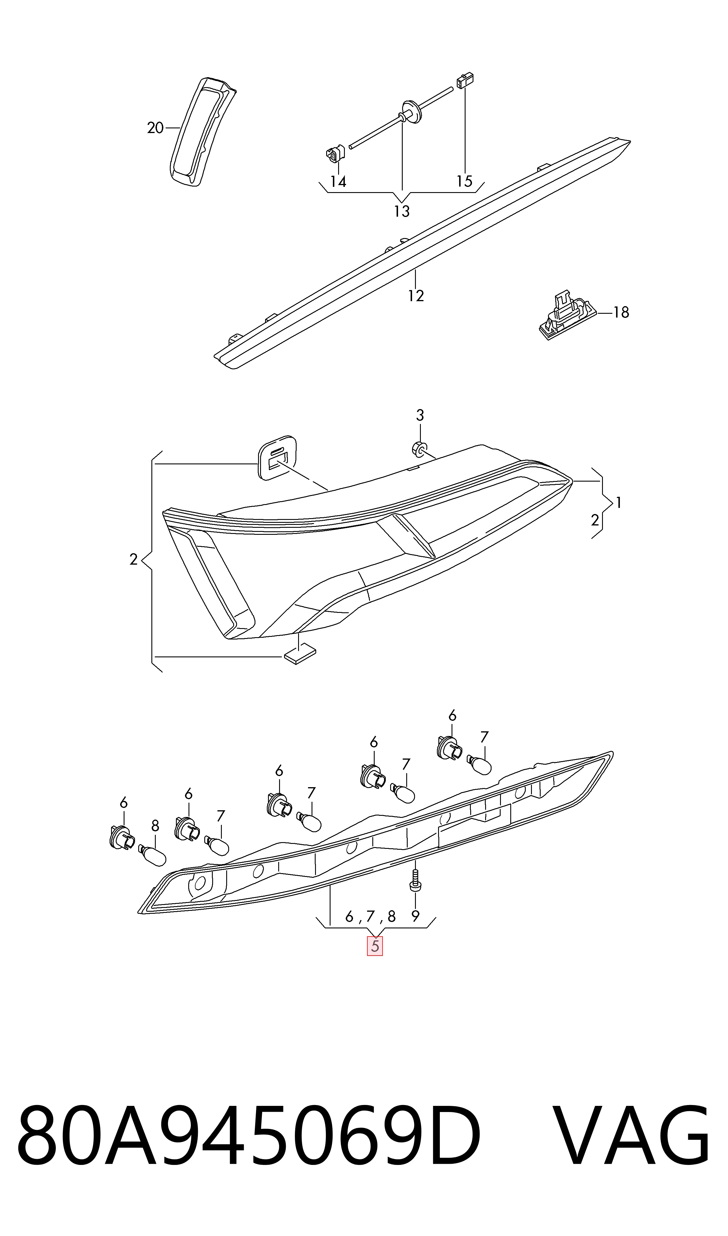 Comprar 80A945069D VAG 