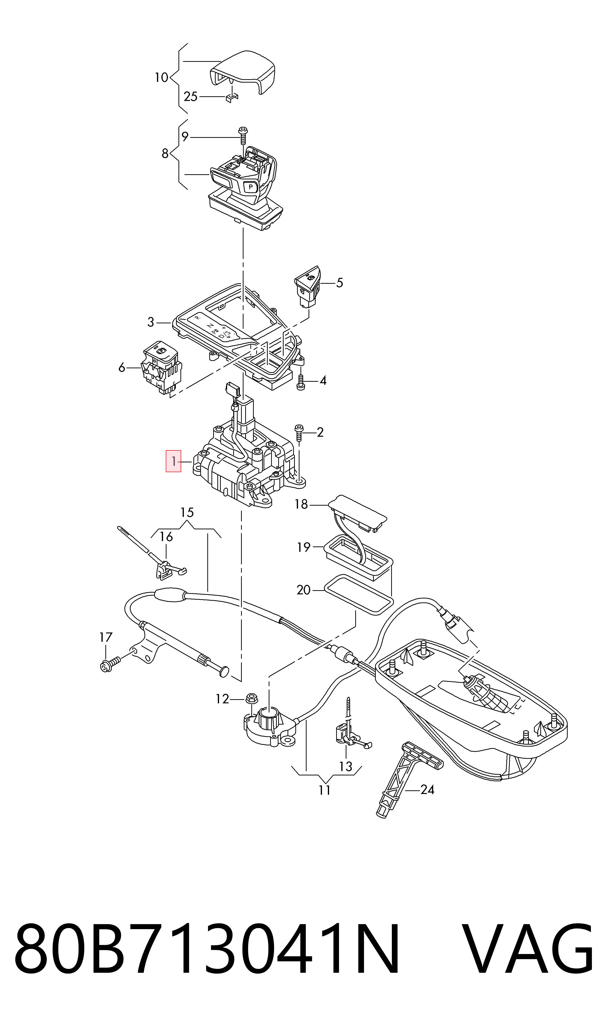 Comprar Palanca de cambios Audi Q5  FYB, FYG