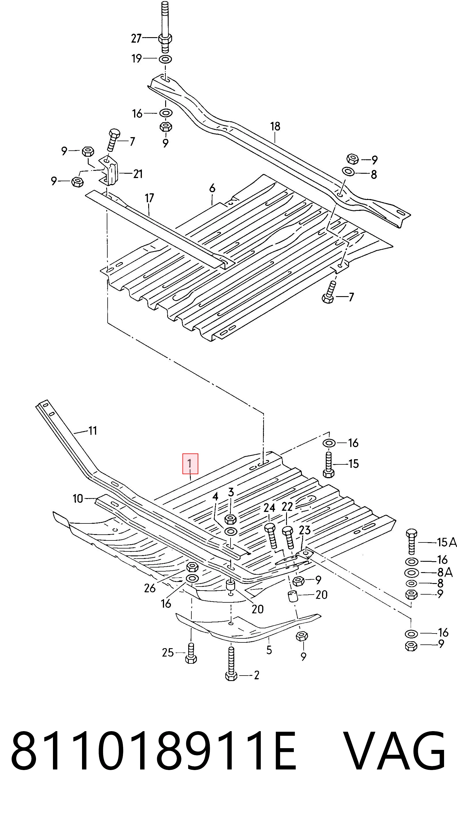 Comprar Protección de cárter Audi 80  89, 89Q, 8A a bajo precio