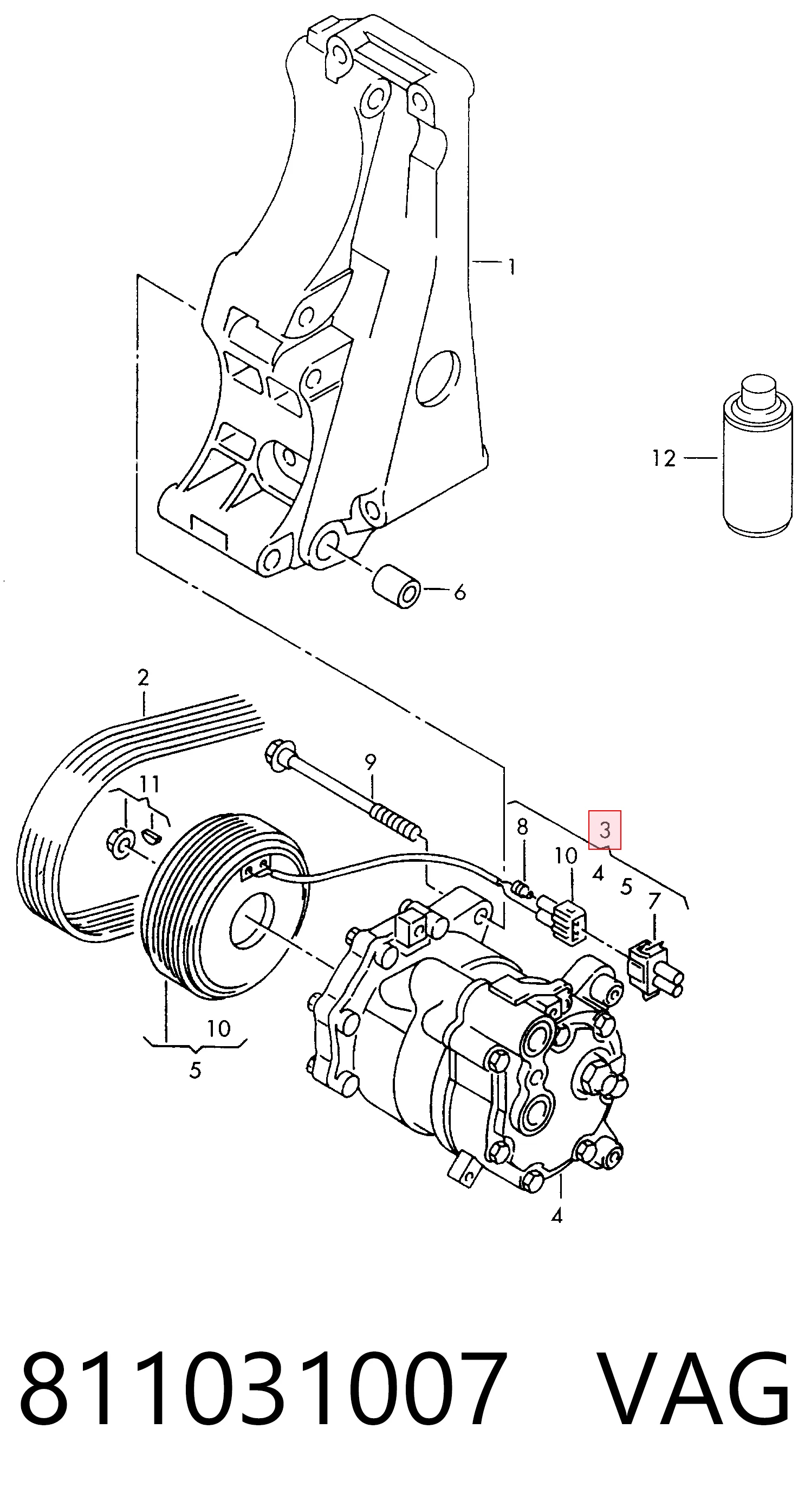 Compresor ac Skoda Felicia I hatchback (791, 6U1) (1994 - 1997) precio, desde 53,53 EUR