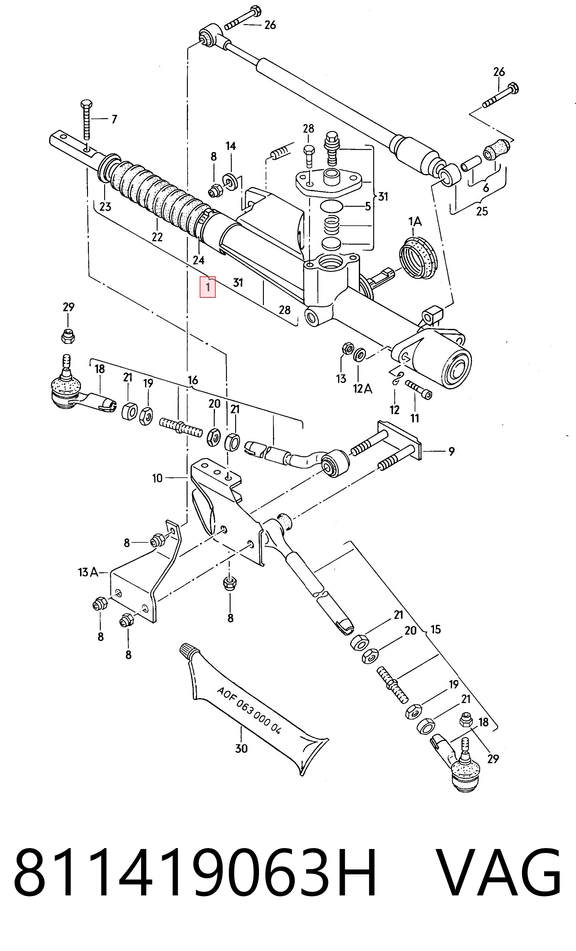 Comprar Cremallera de dirección Audi 80  82 a bajo precio