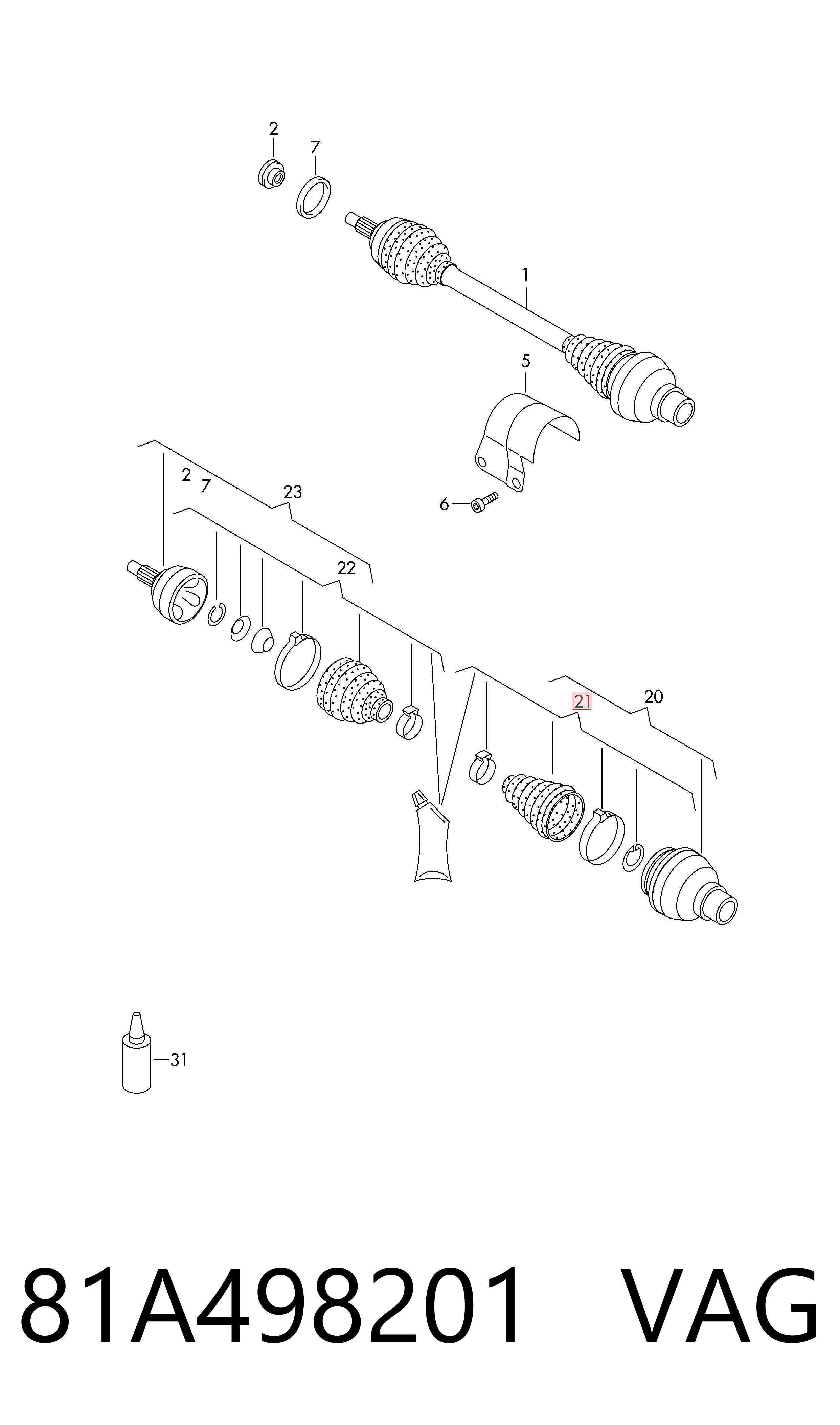 81A498201 VAG