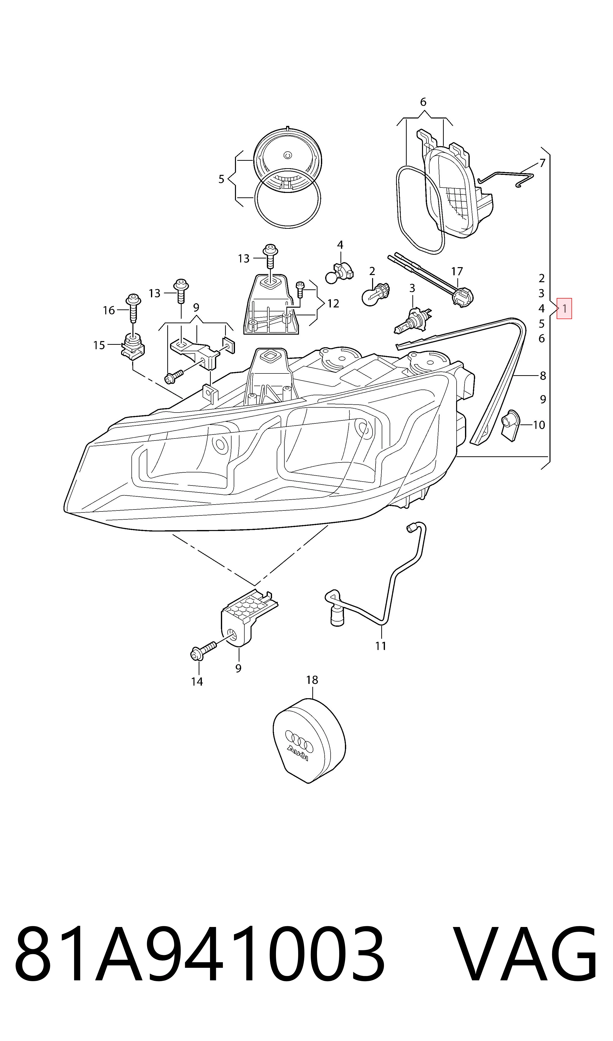 Comprar Faro izquierdo Audi Q2  GAB, GAG