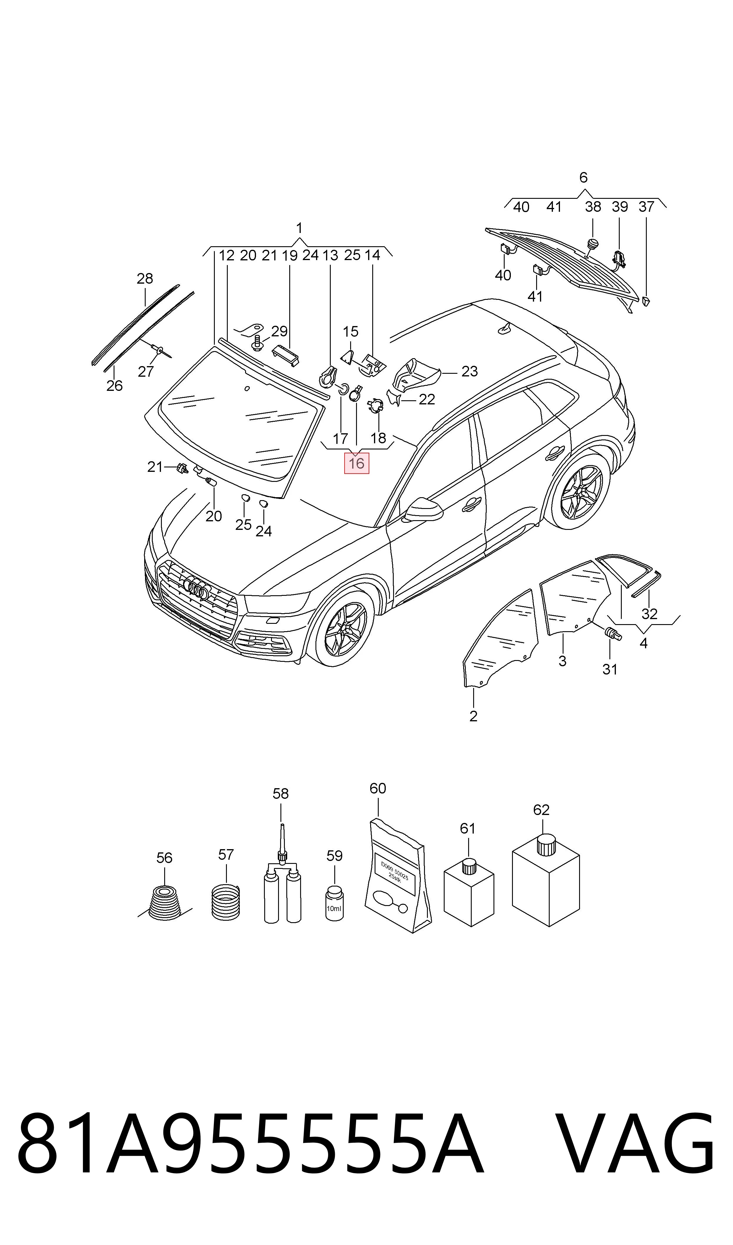 Detector de lluvia Audi Q7 