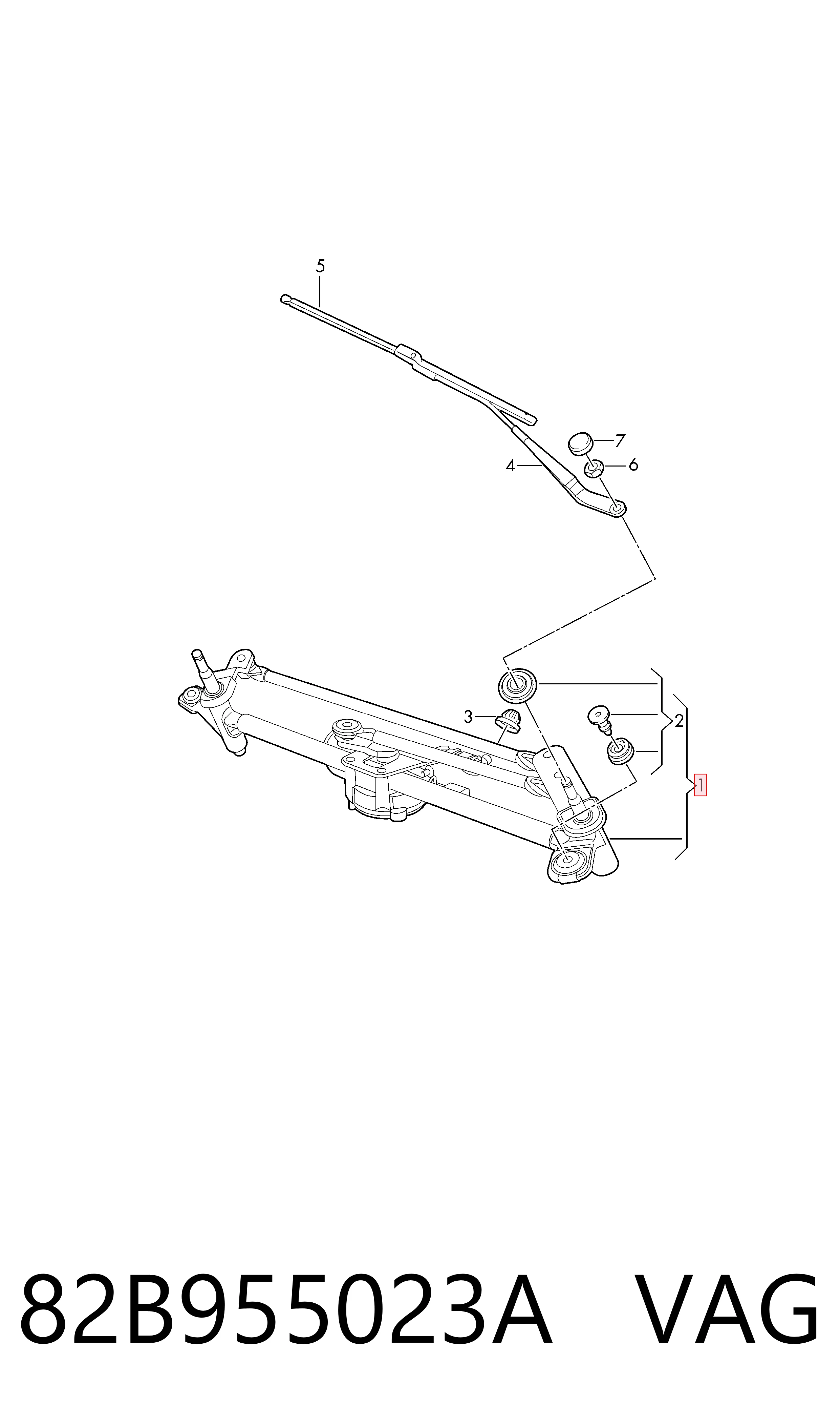 Trapezio del limpiaparabrisas Audi A1 Sportback hatchback (GBA) (2018 - 2026) precio, desde 107,45 EUR