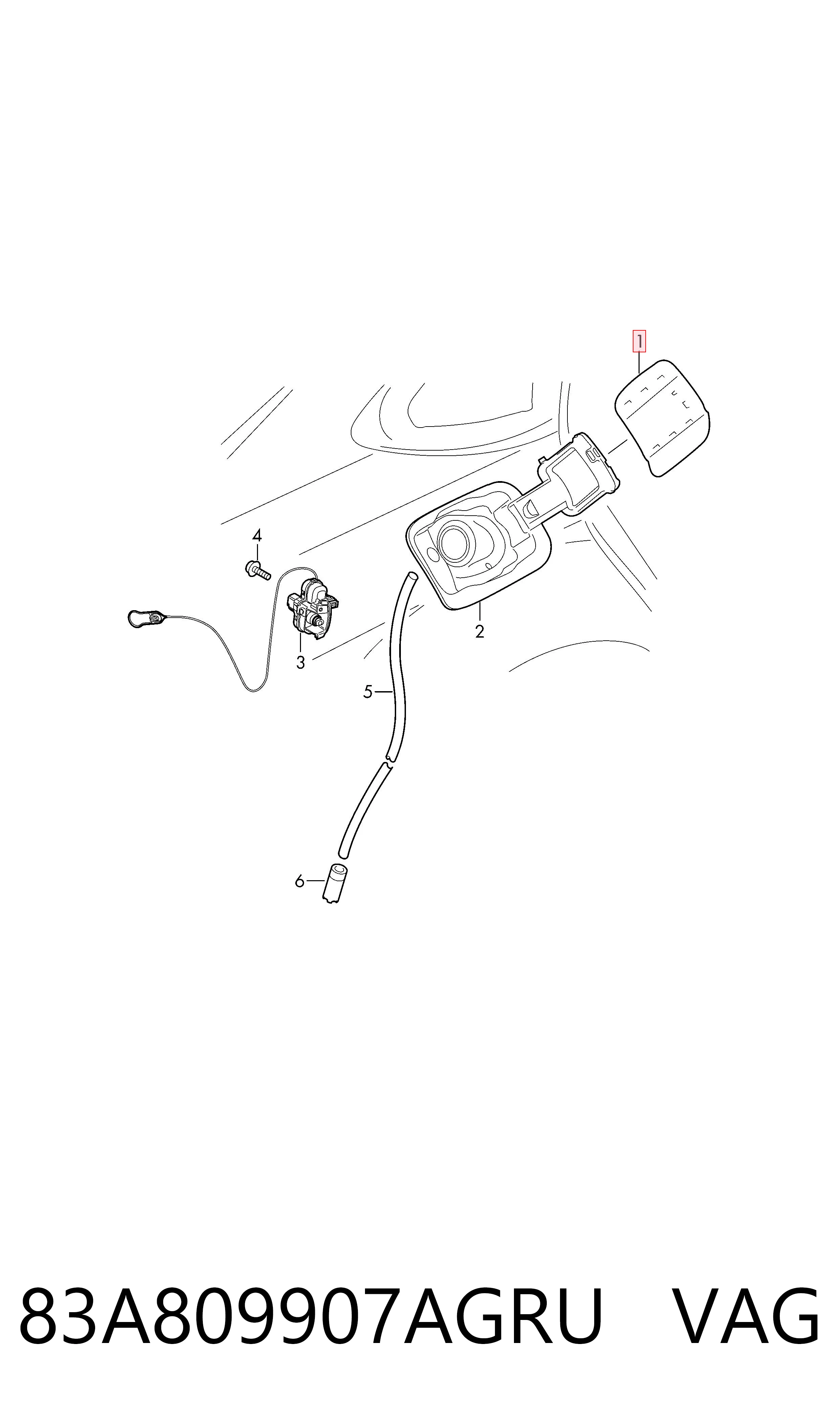 Tapa tanque combustible para Audi Q3  F3B