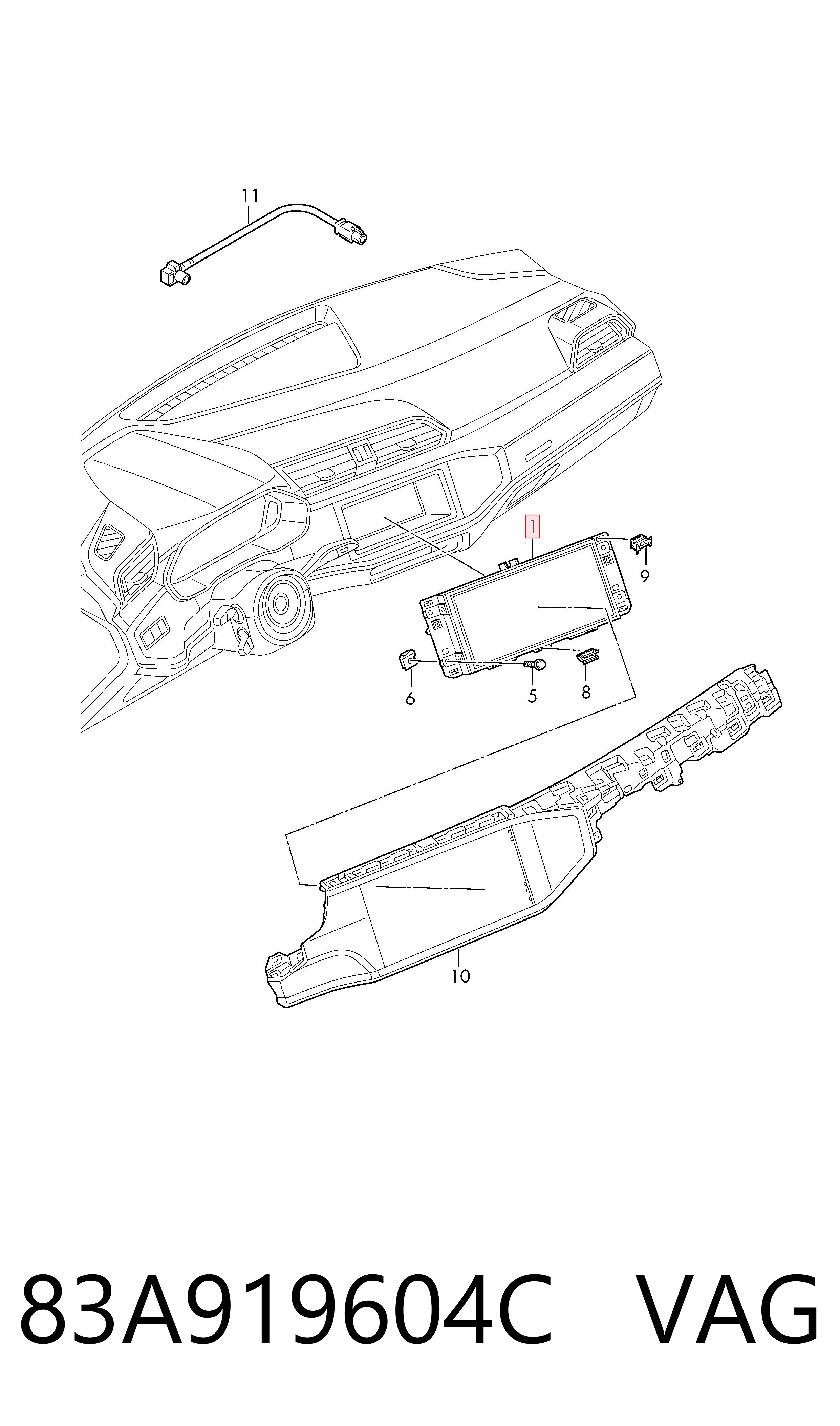 Comprar Pantalla Audi Q3  F3B