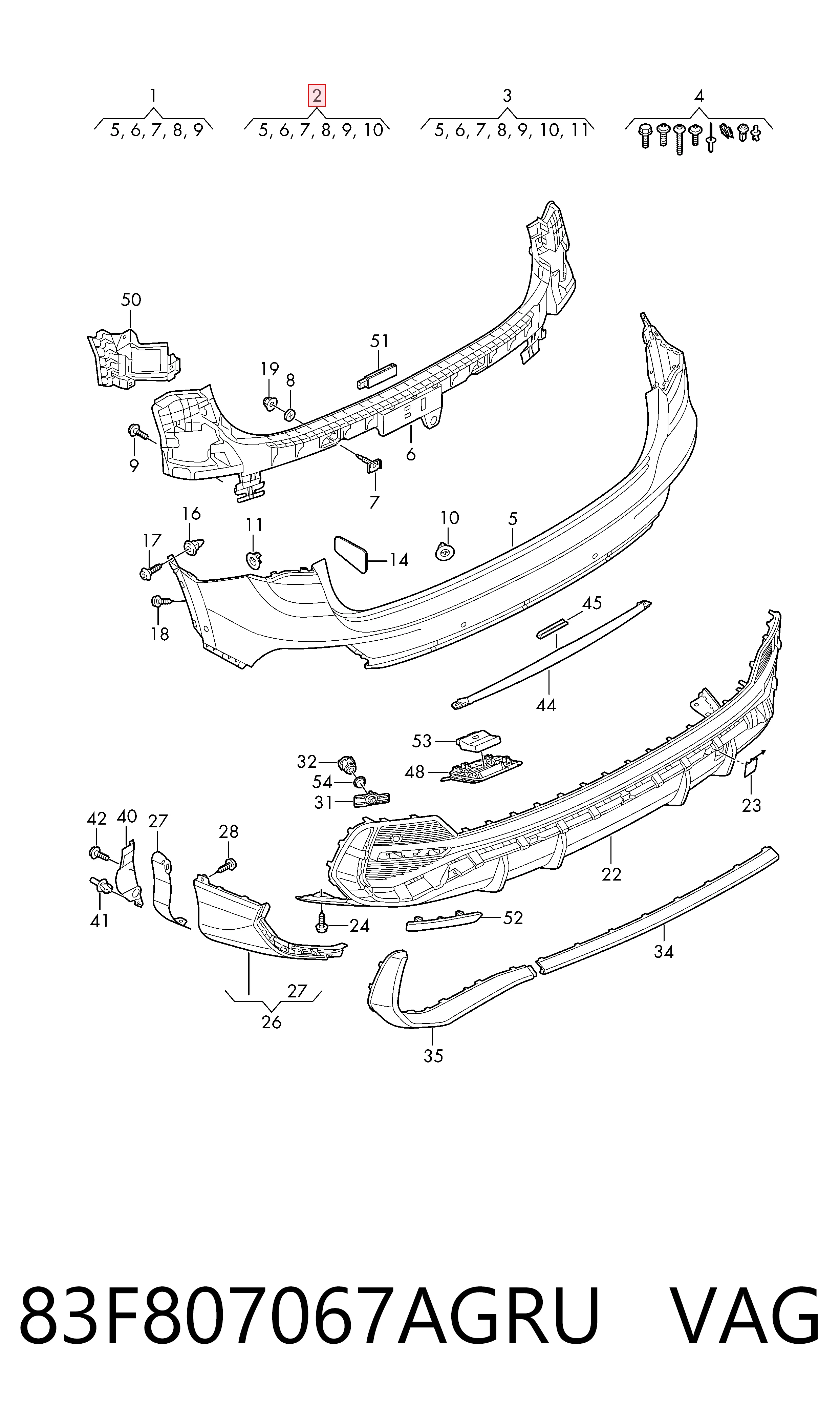 83F807067AGRU VAG
