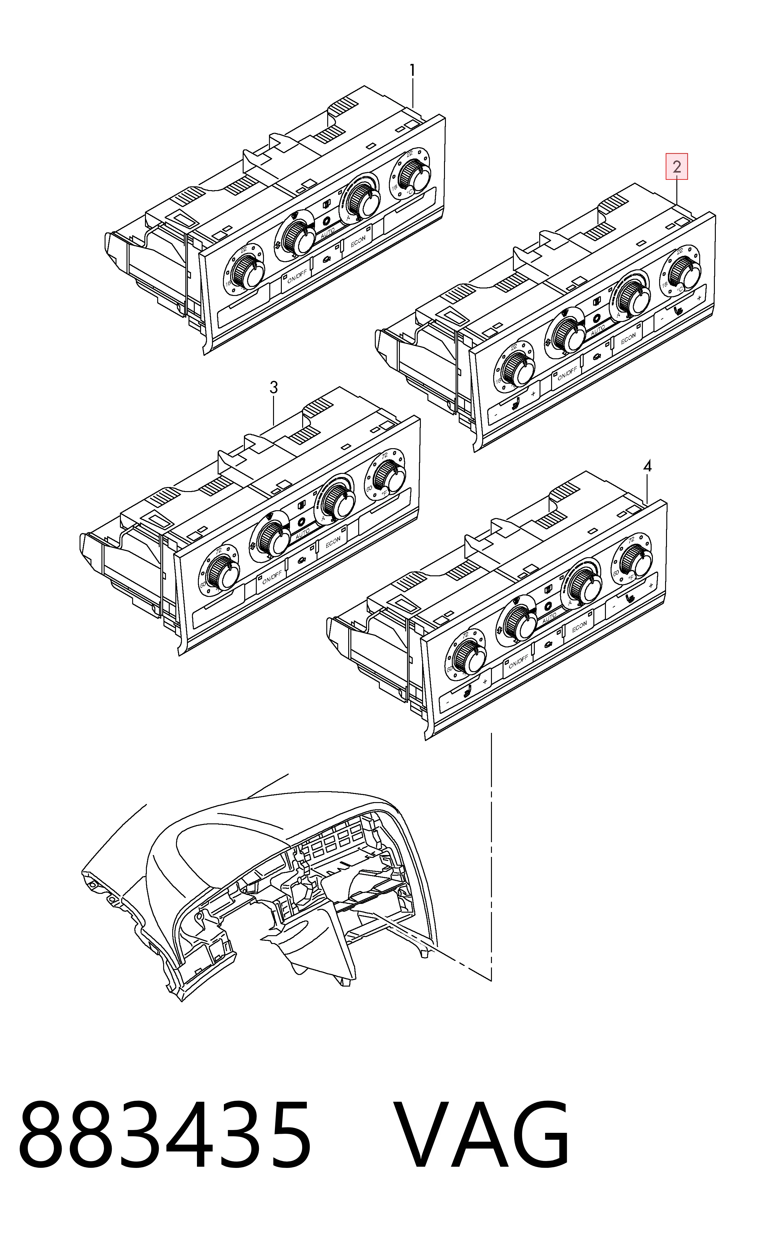 Comprar Unidad de control aire acondicionado Audi A6 Allroad C6 4FH