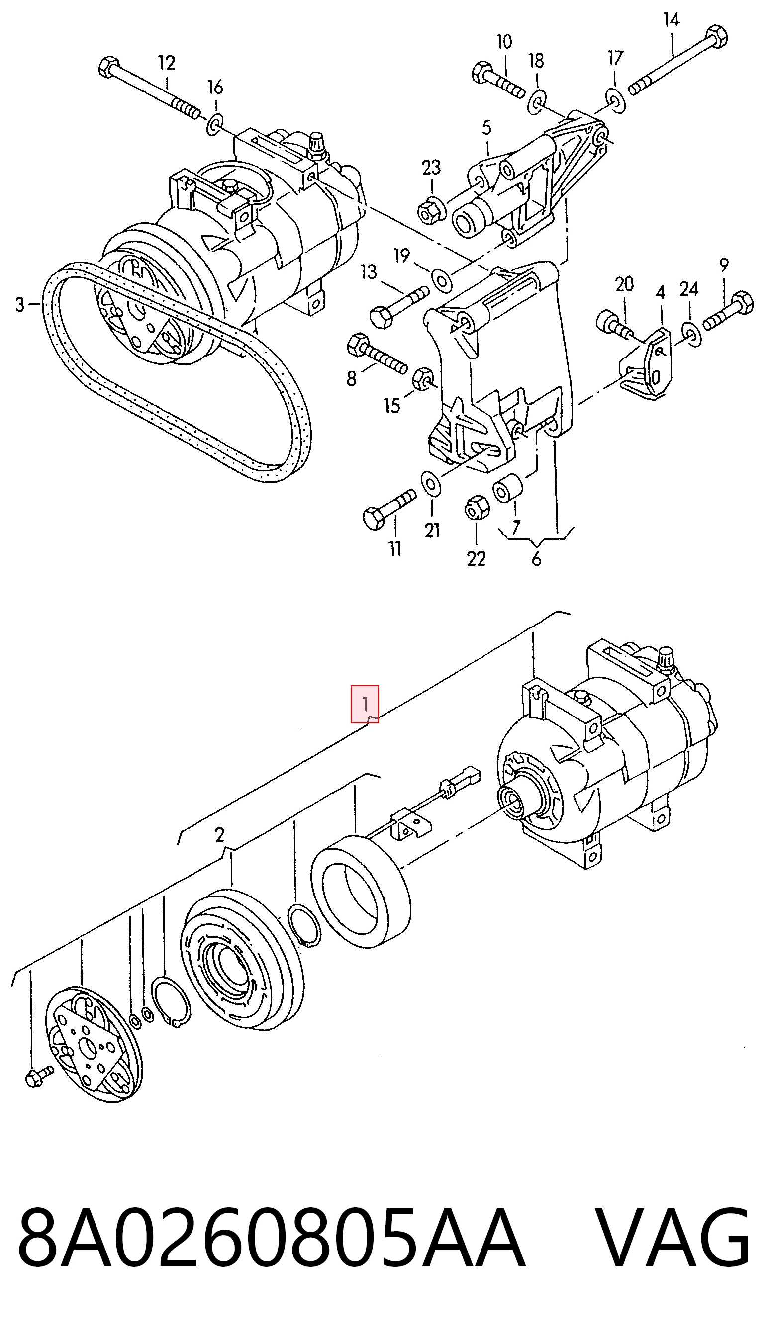8A0260805AA VAG