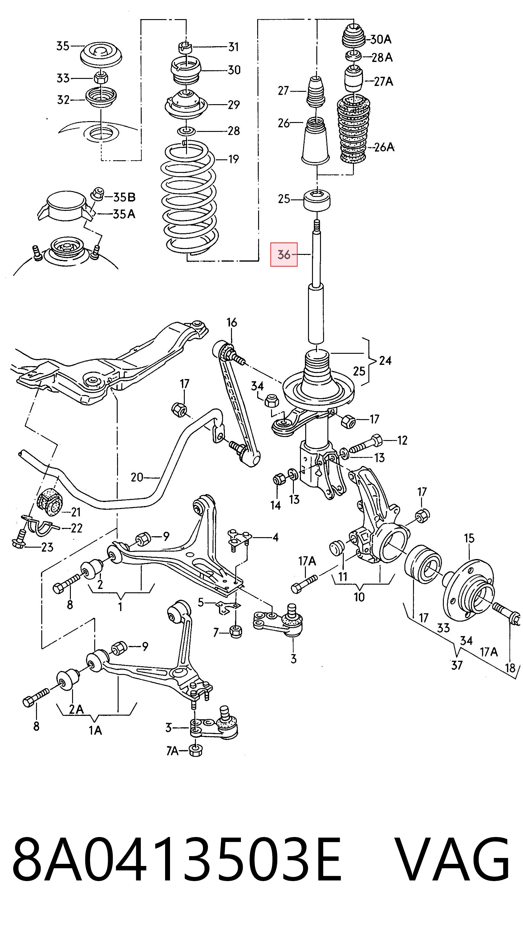 8A0413503E VAG