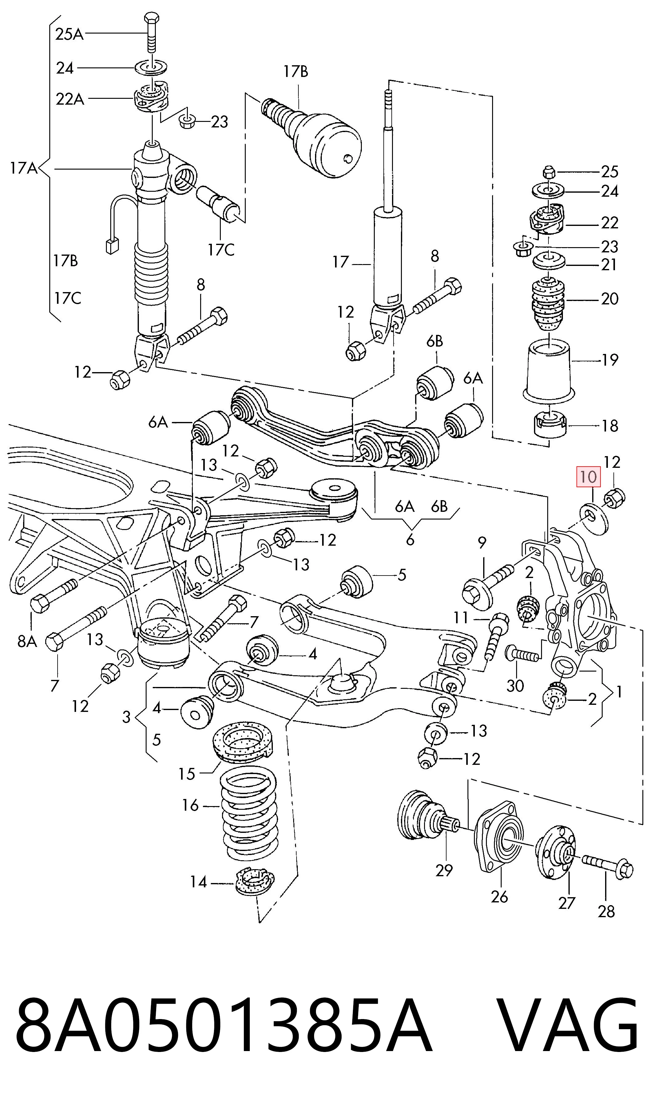 8A0501385A VAG
