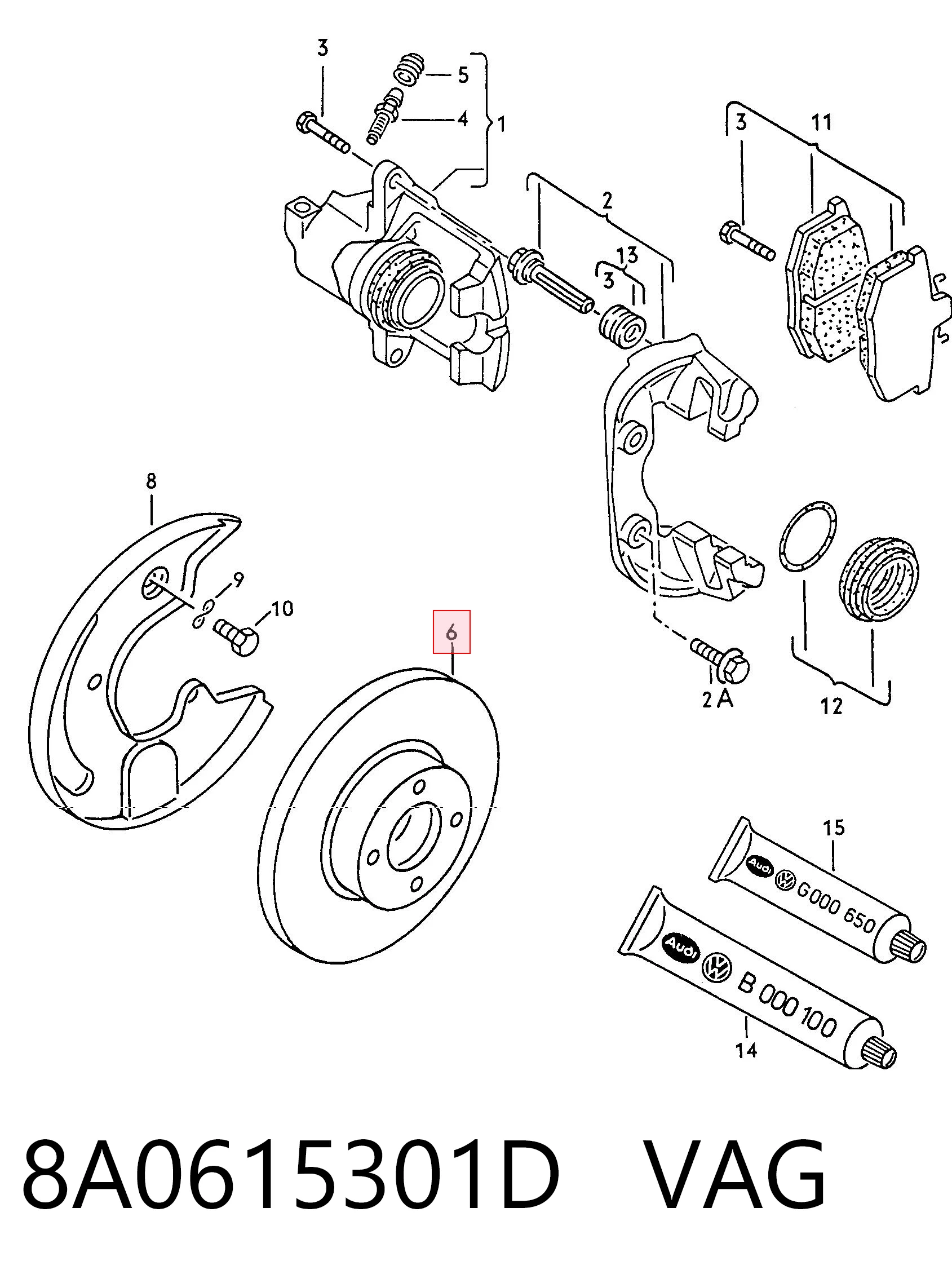 8A0615301D VAG