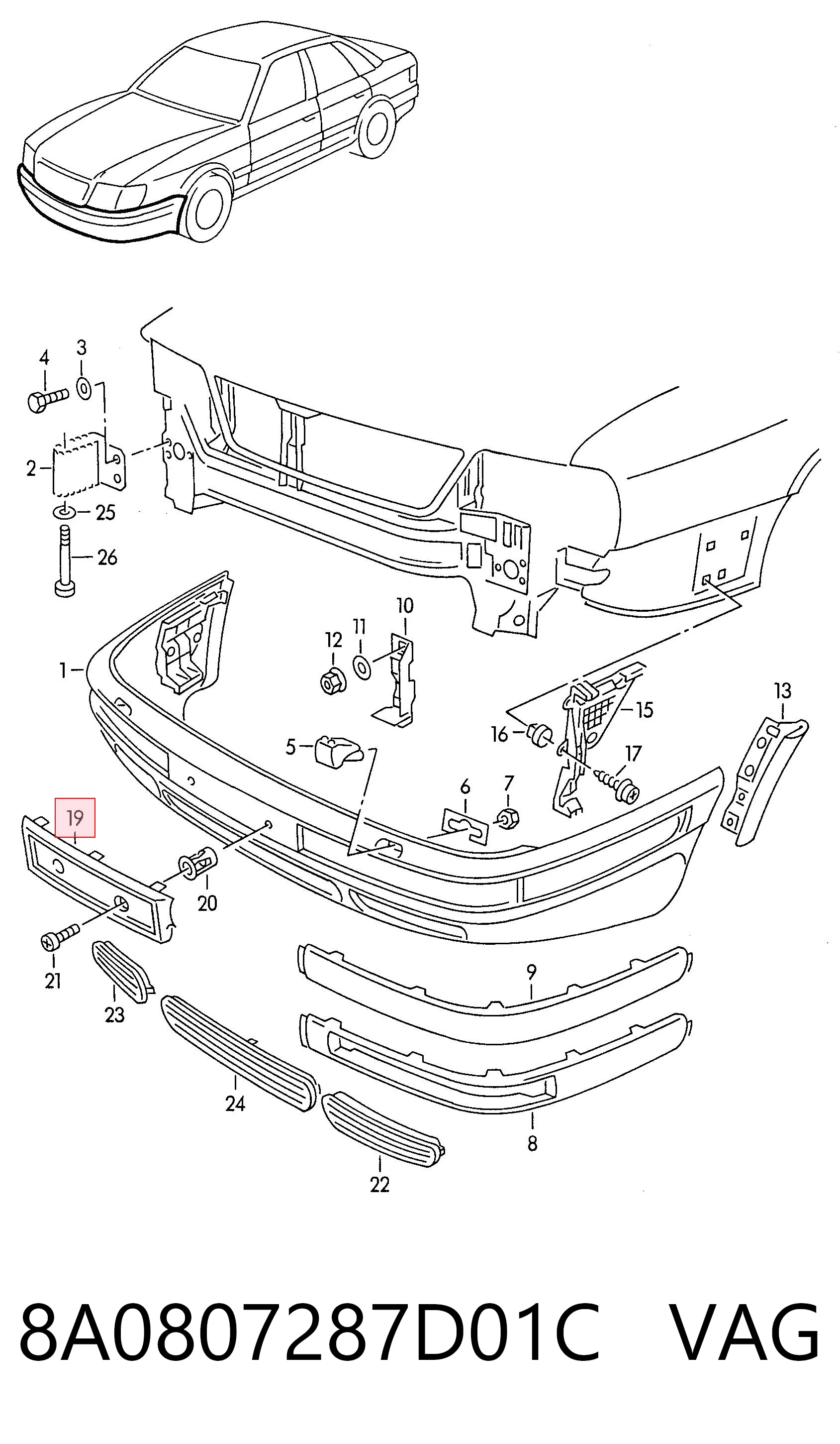 8A0807287D01C VAG