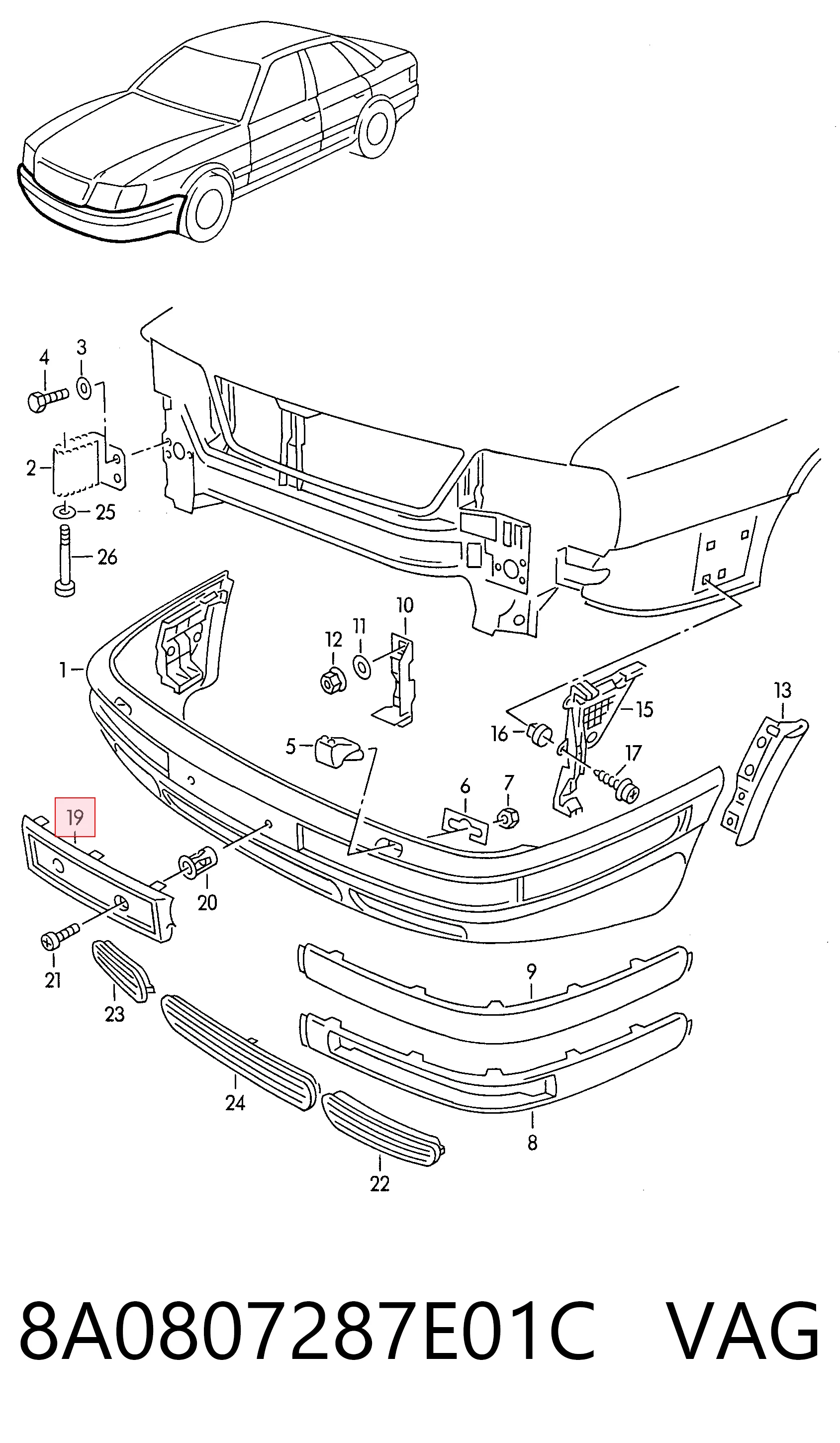 8A0807287E01C VAG