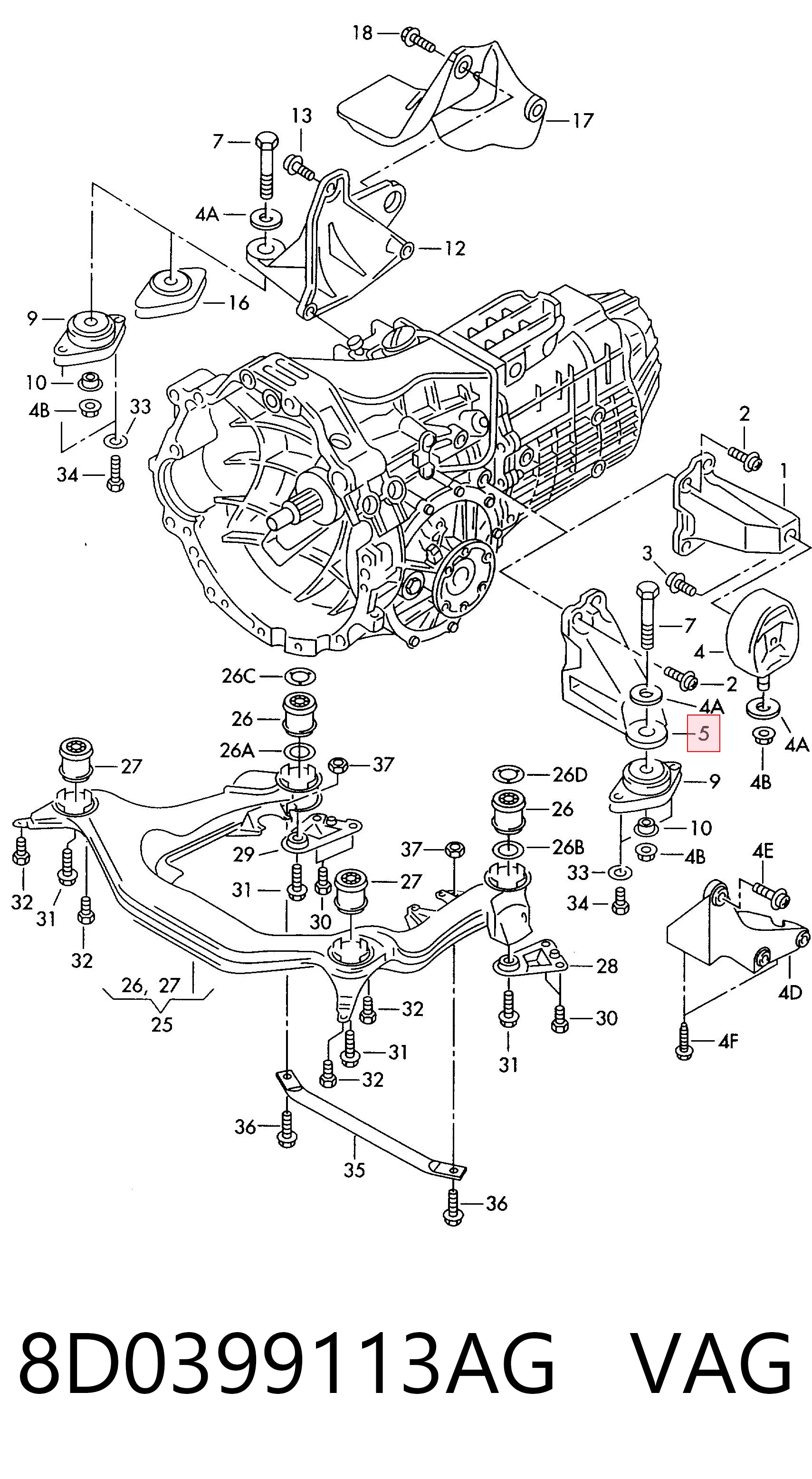 8D0399113AG VAG 