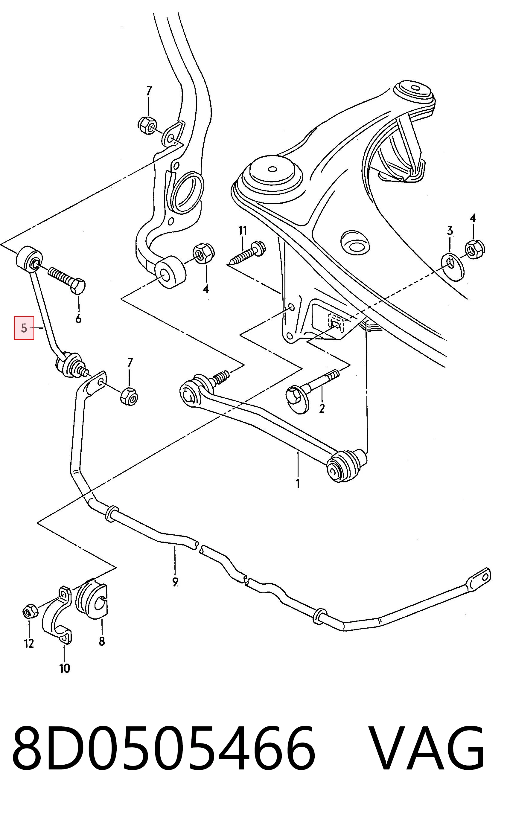 8D0505466 VAG