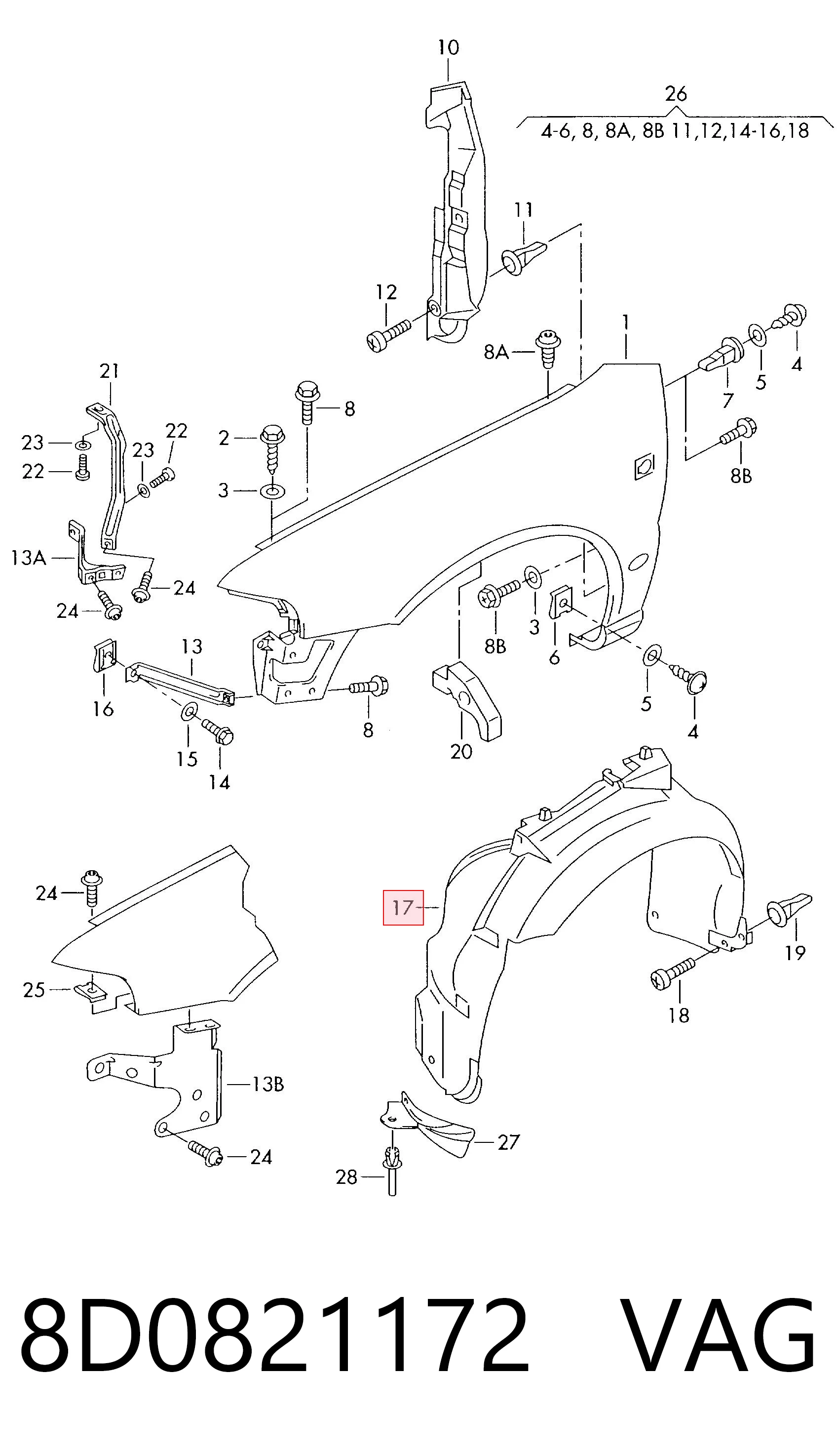 Paso de rueda Audi A4  familiar comprar en España