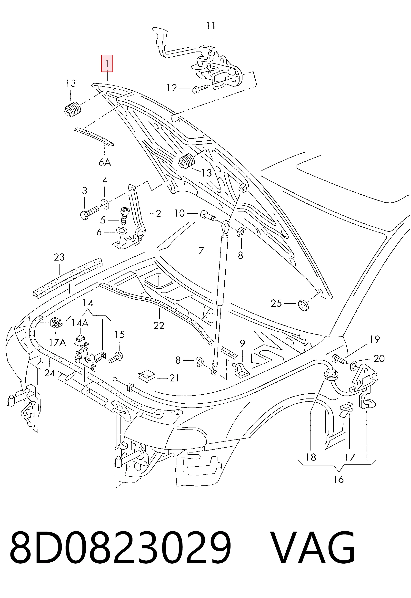 Comprar Capó Audi A4 Avant B5 8D5